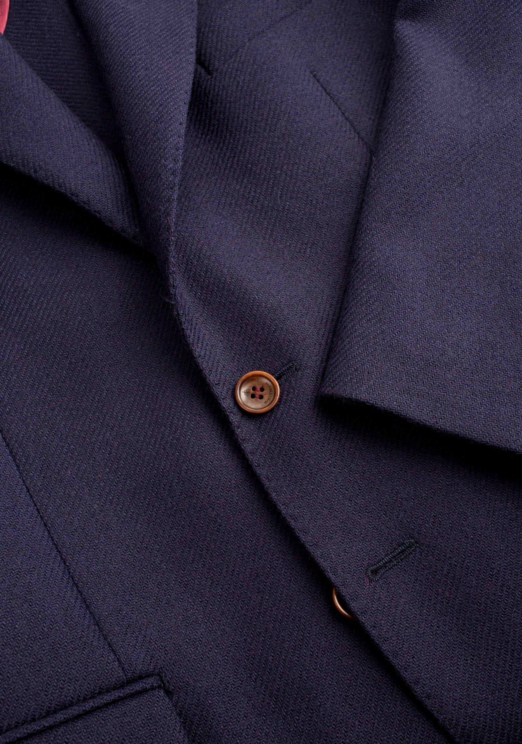 Blazer H Poet Lana Unicolor Azul Oscuro