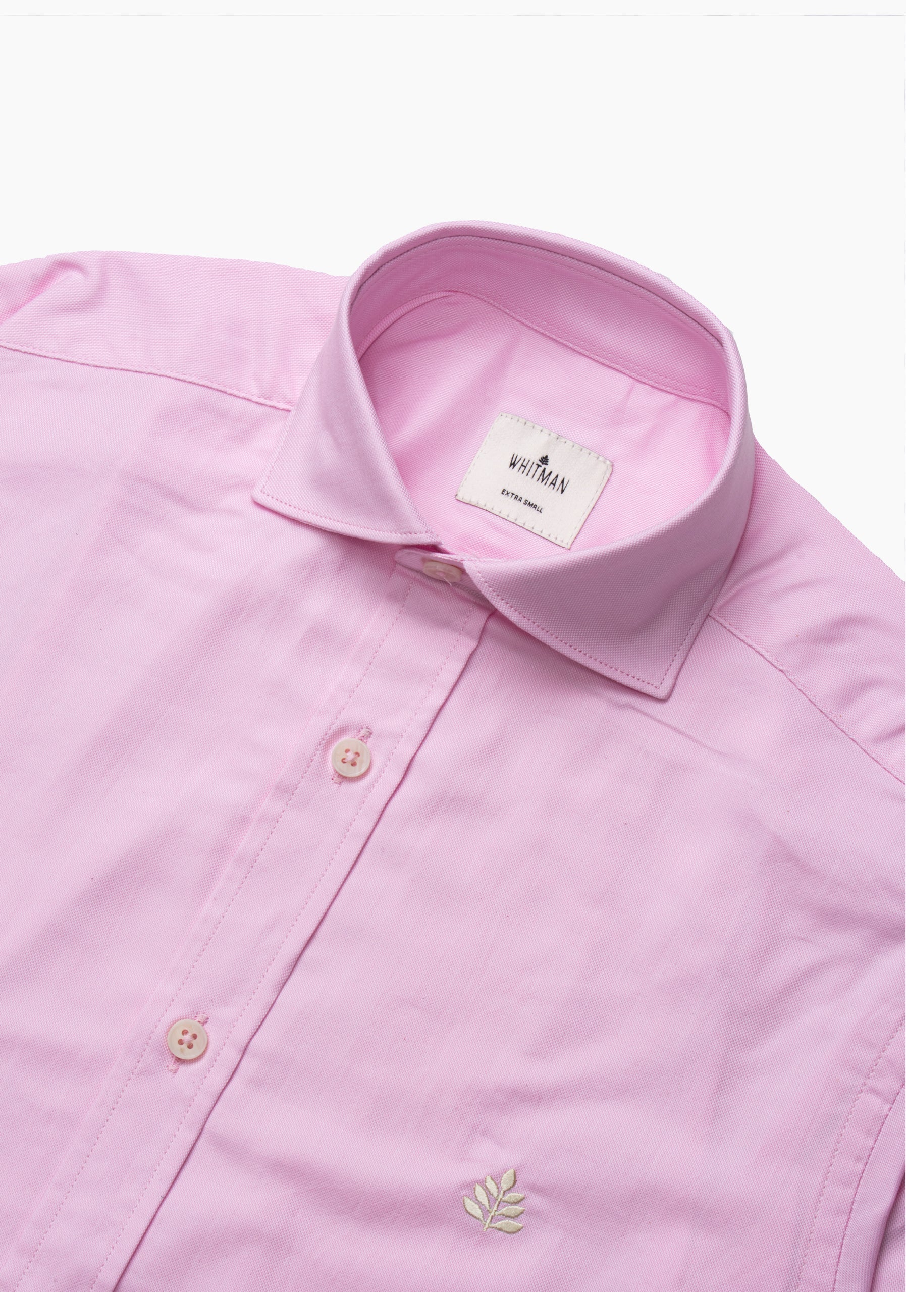 Camisa Whitman Rosada Cuello Francés