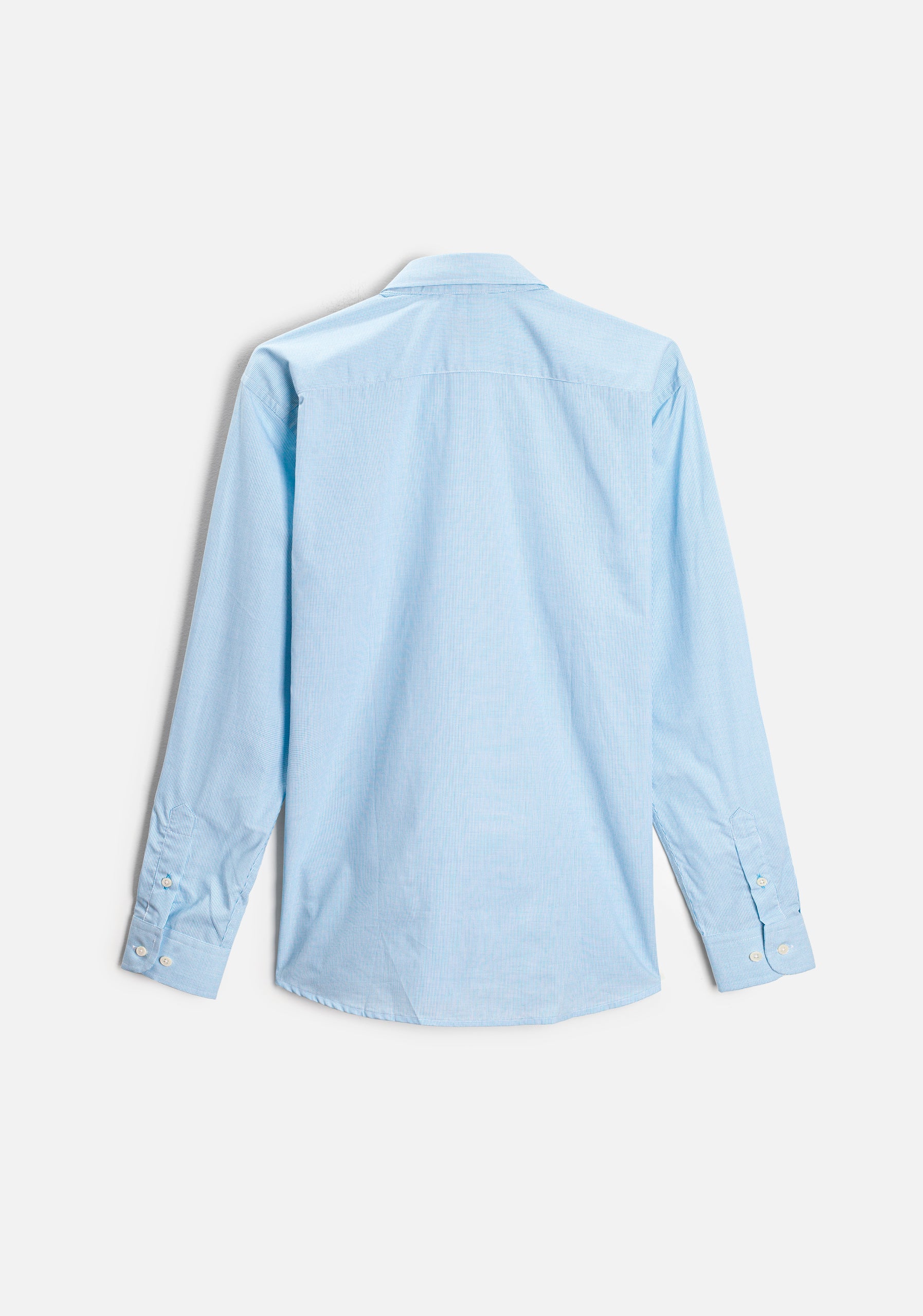 Camisa H CBD Cuadros Peq L-Ant Azul Medio
