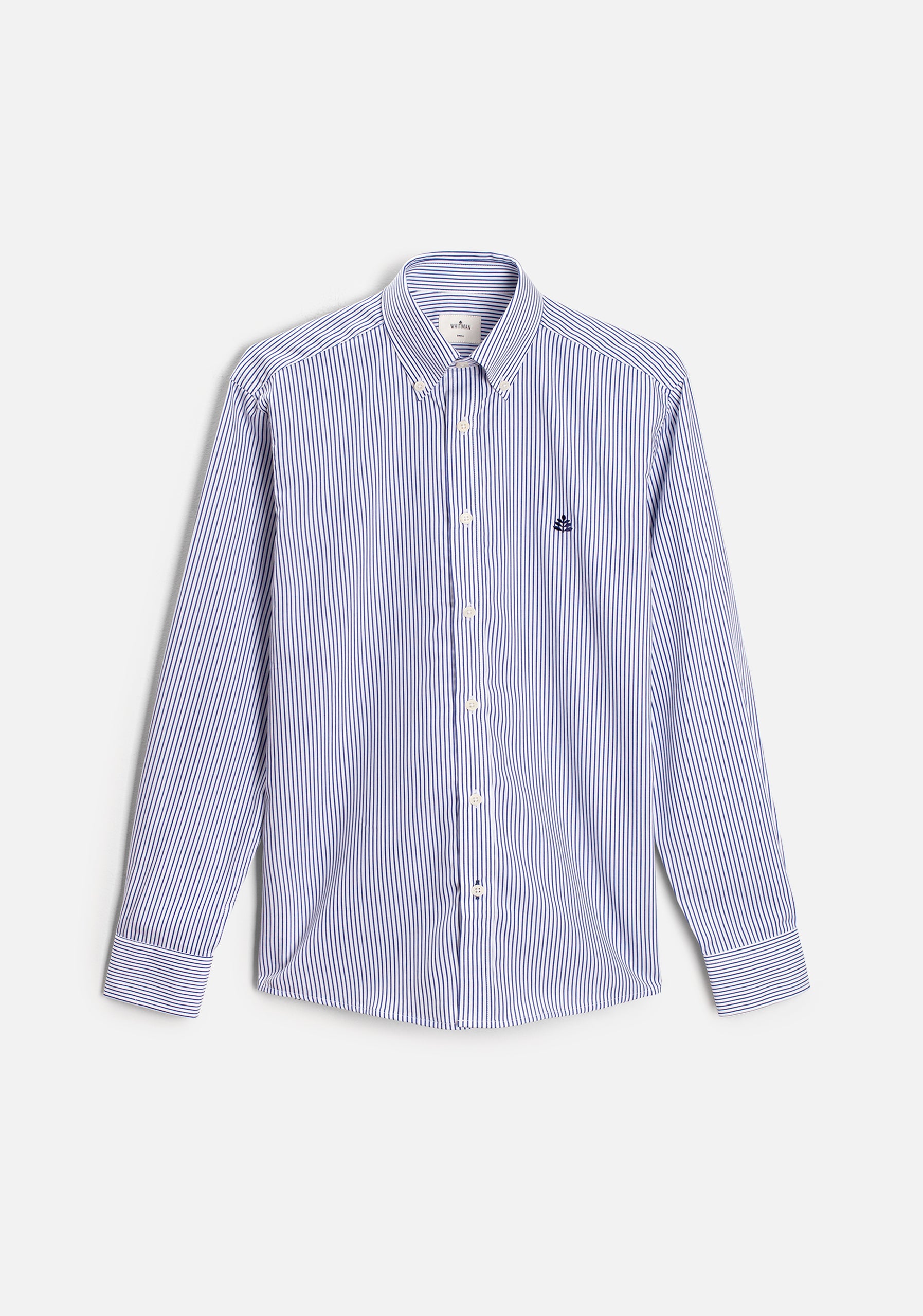 Camisa H CBD Rayas Med. L-Atn Azul Osc.