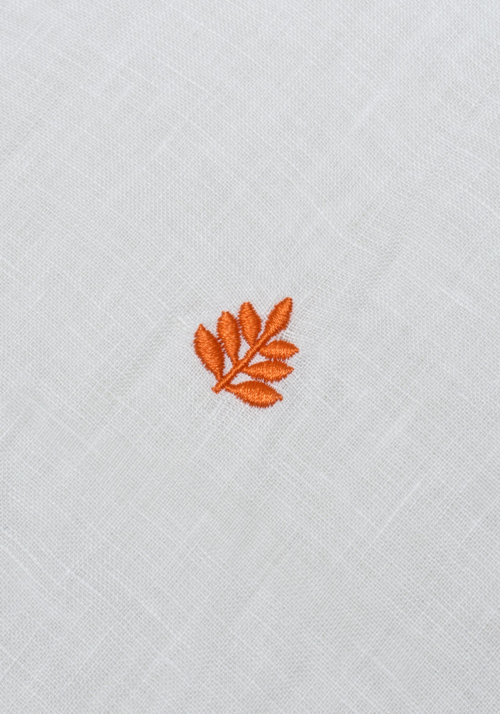 Camisa Lino Cuello Button Down Blanco L-Nar