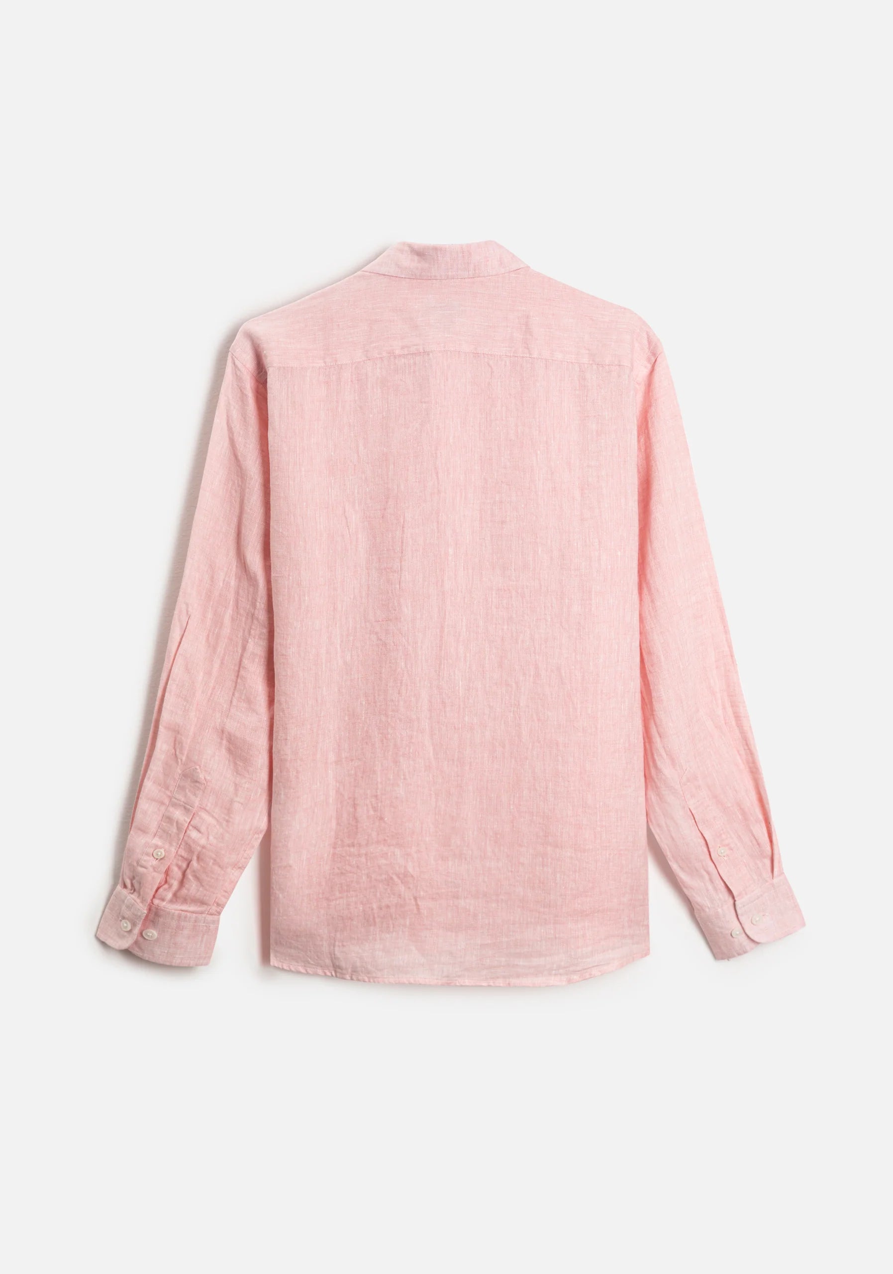 Camisa Lino Cuello Francés Palo De Rosa L-Mar
