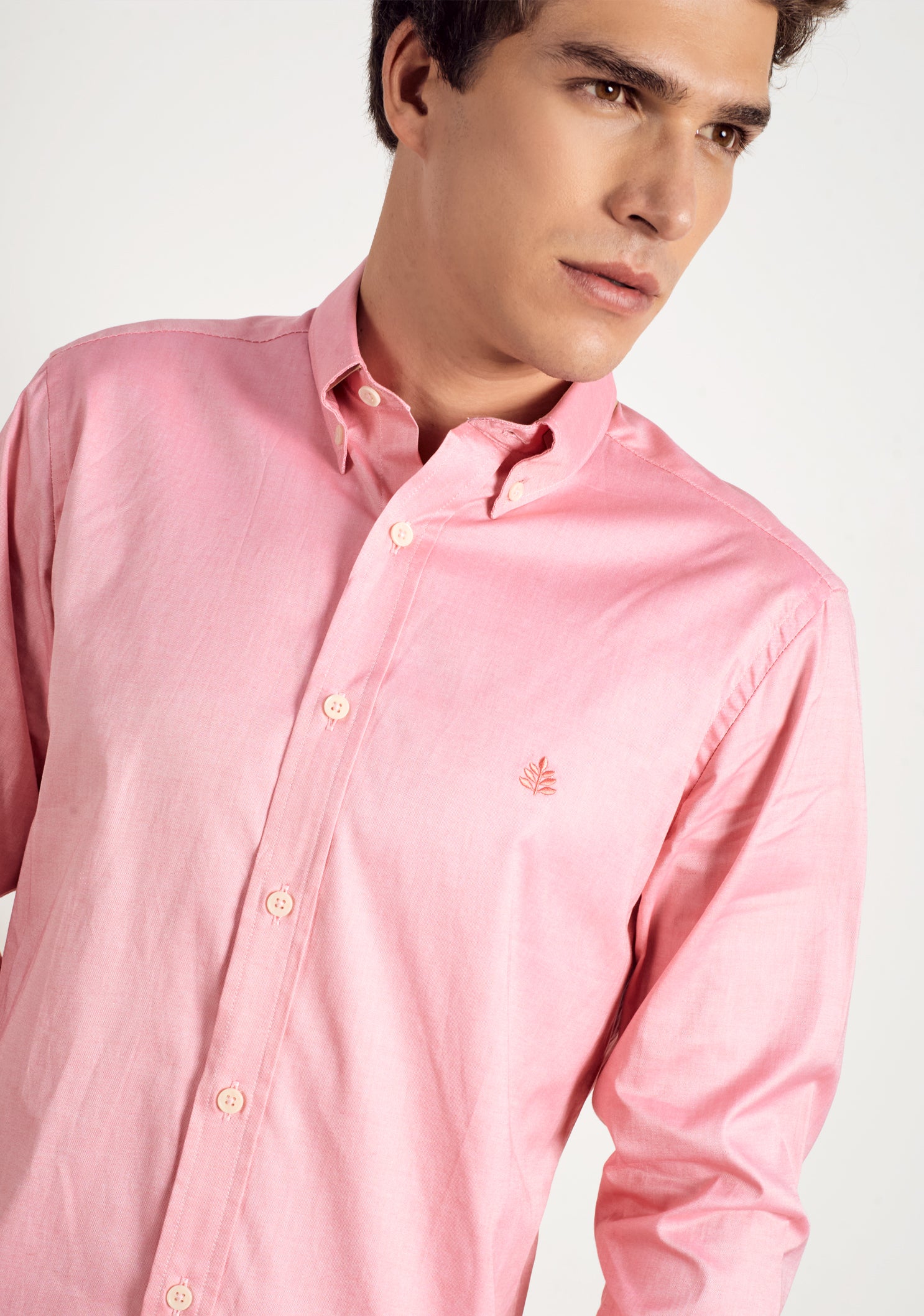 Camisa Salmon Cuello Button Down L-Atn