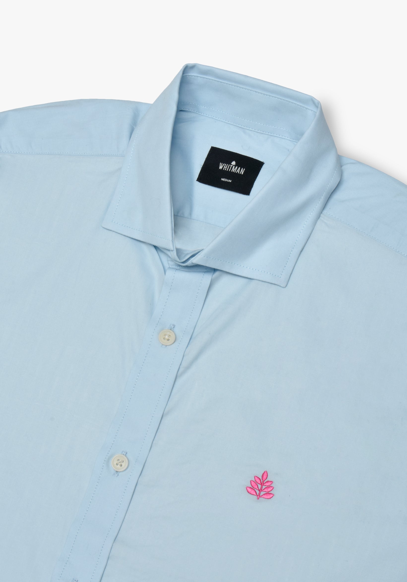 Camisa Azul Celeste Cuello Button Down