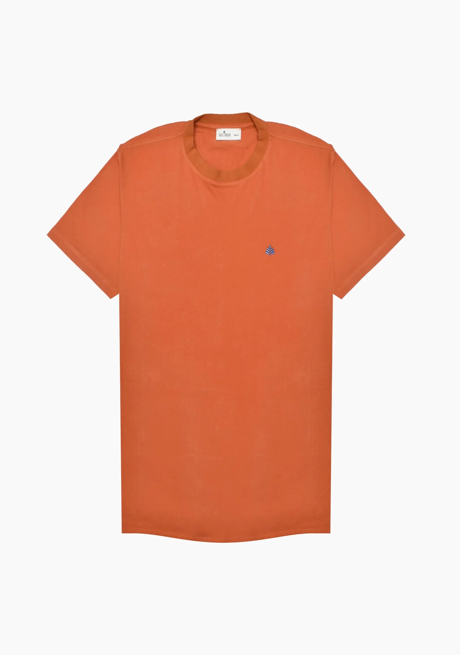 Playera Naranja L-Azul