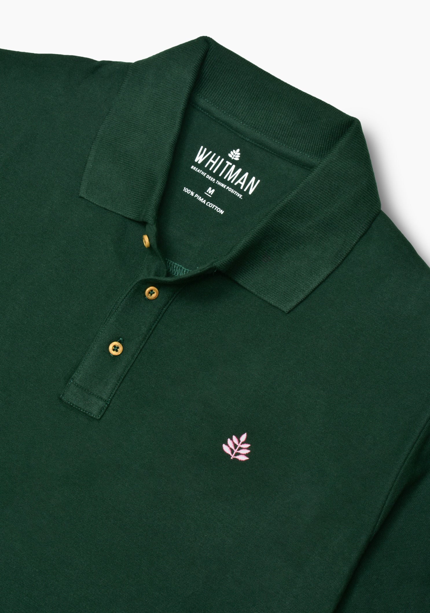 Playera Tipo Polo Verde Oscuro