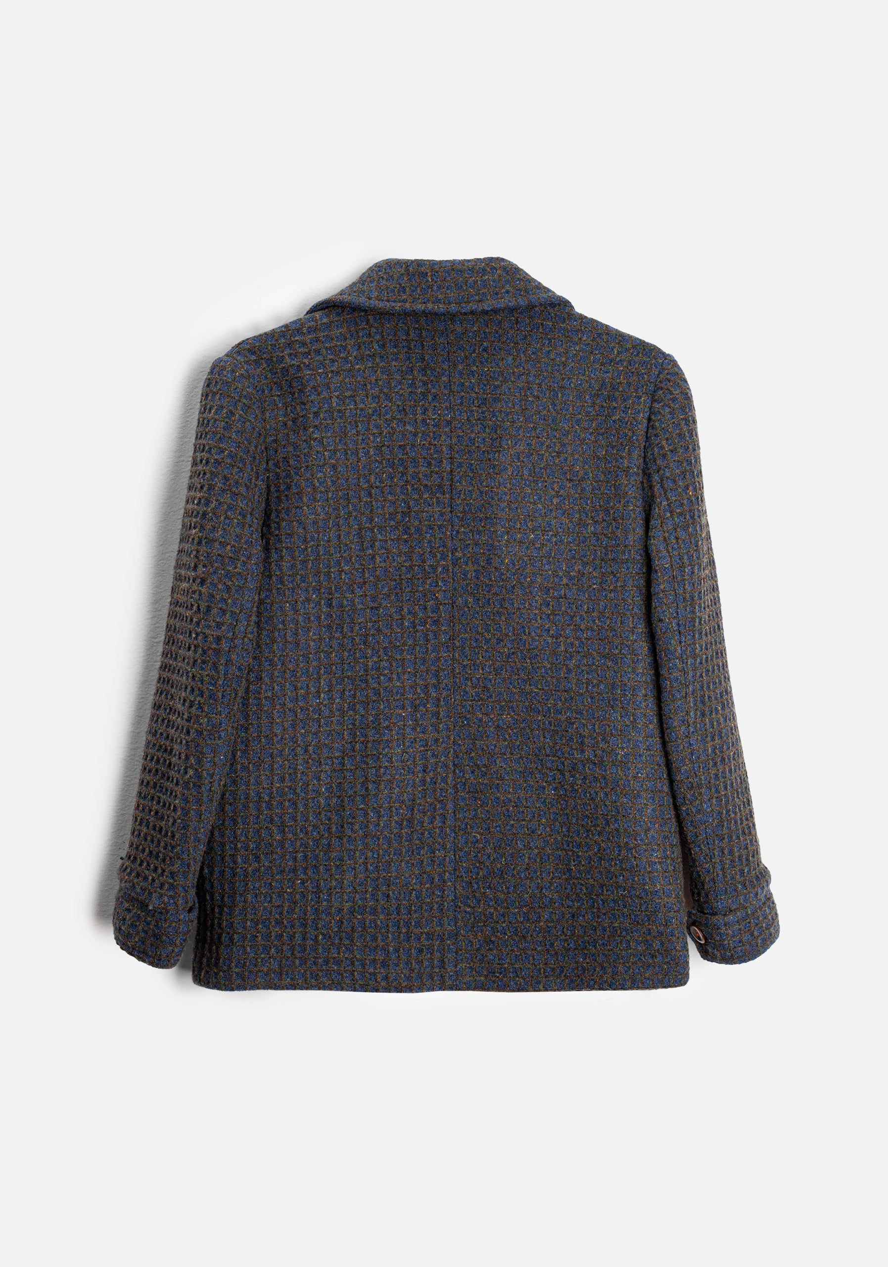 Chamarra Ankara Cuadros Azul