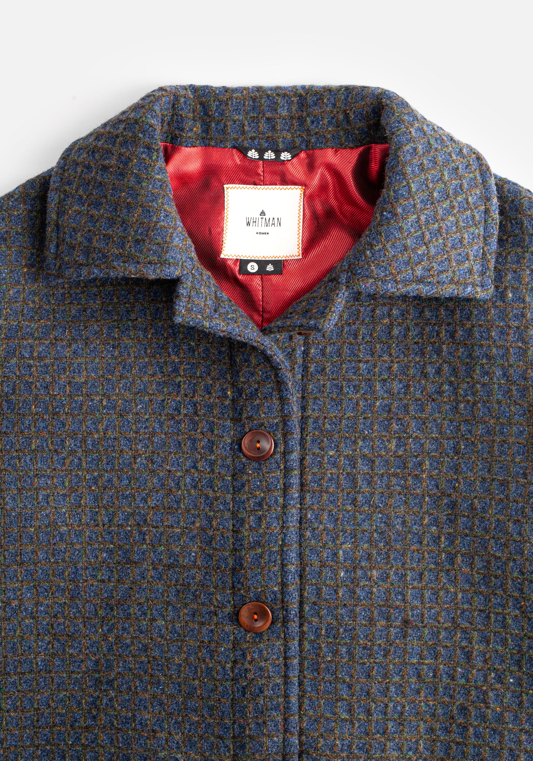 Chamarra Ankara Cuadros Azul