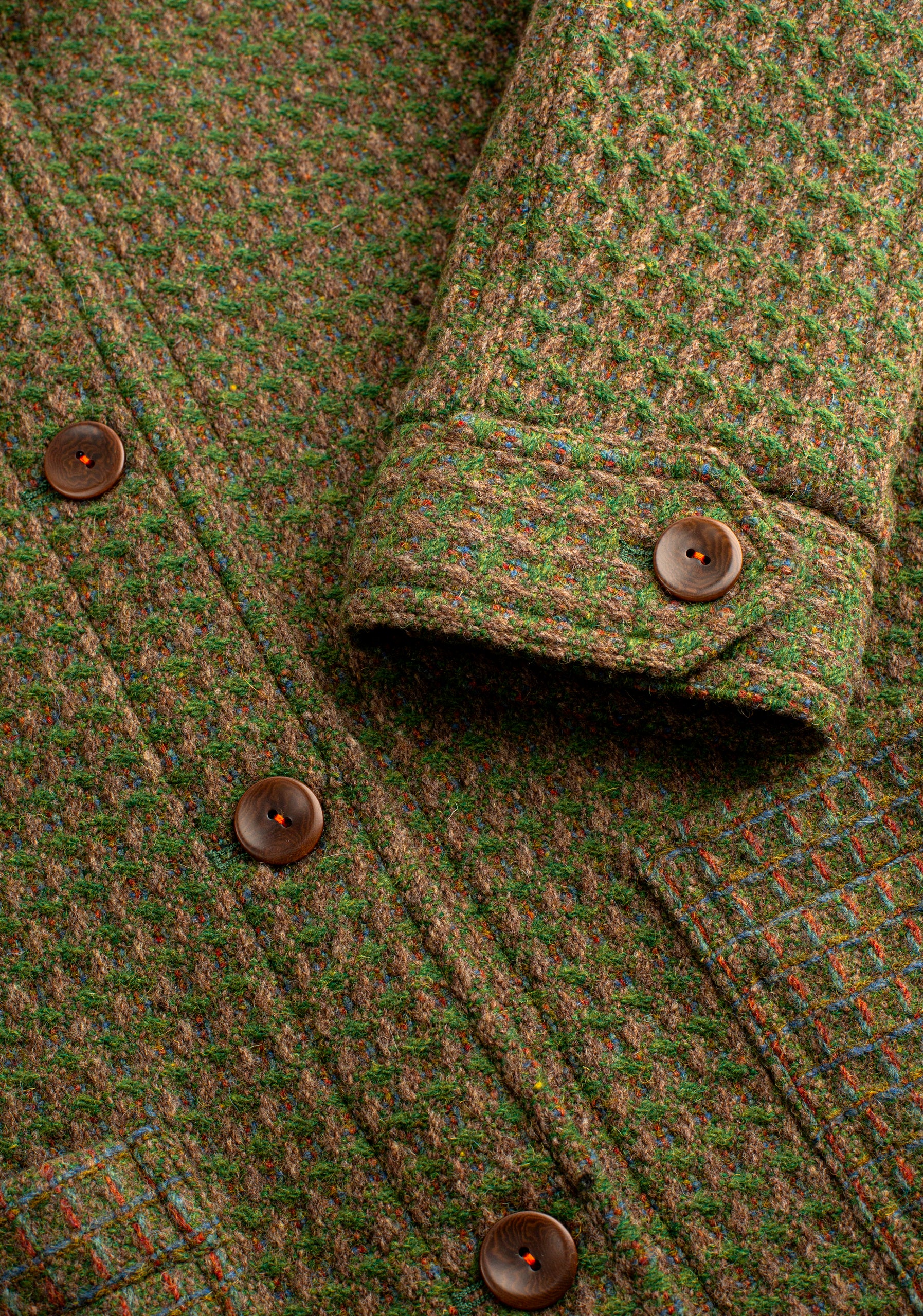 Chamarra Ankara Cuadros Verde