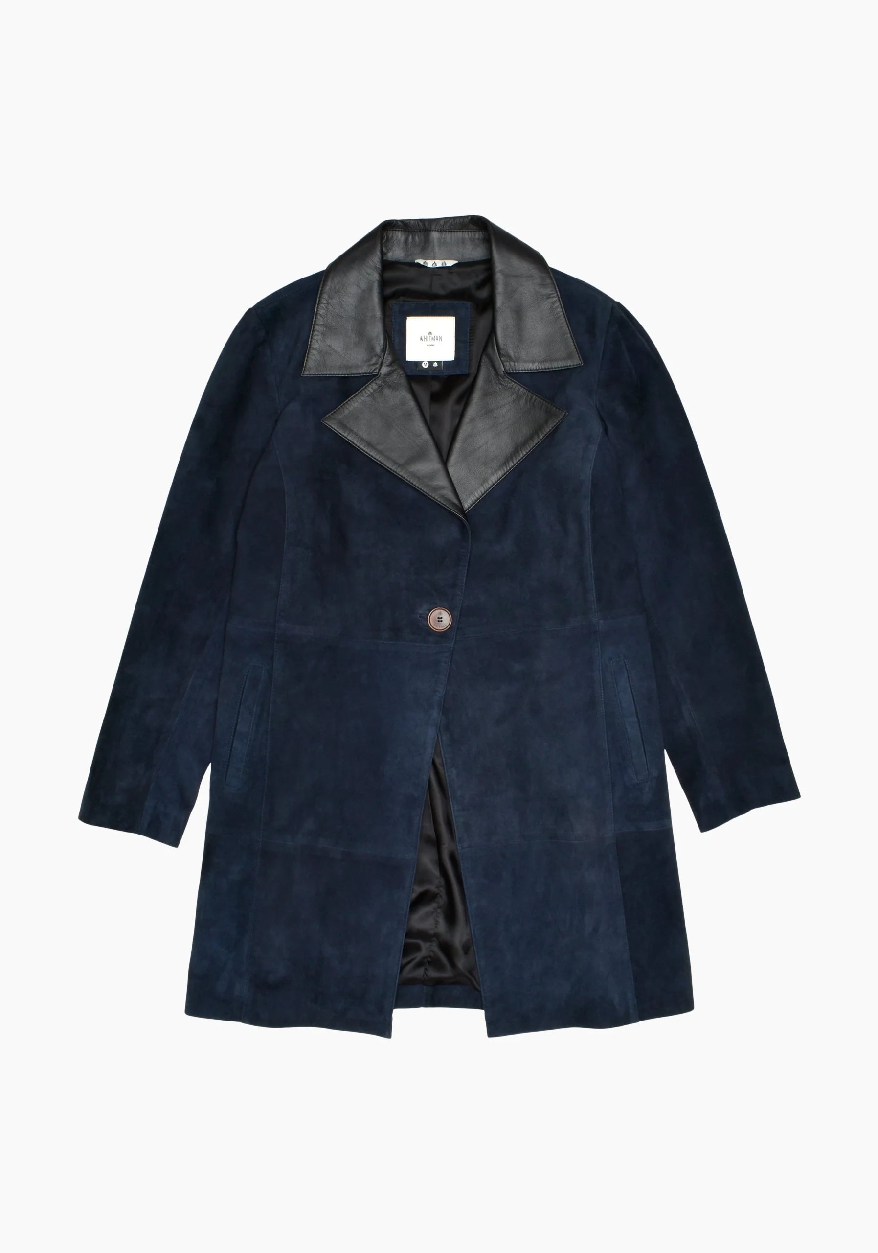 Chamarra Siena Gamuza Azul Oscuro