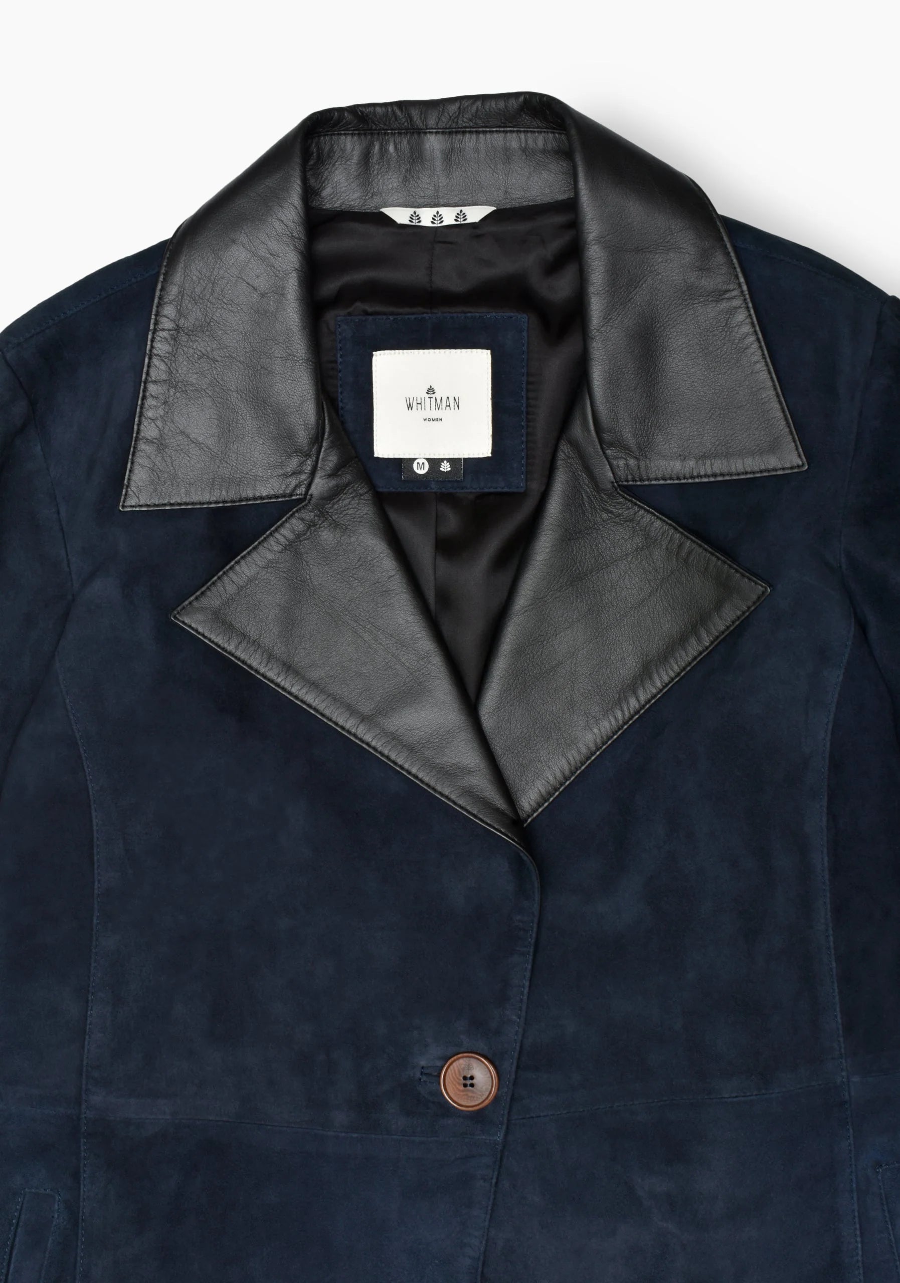 Chamarra Siena Gamuza Azul Oscuro