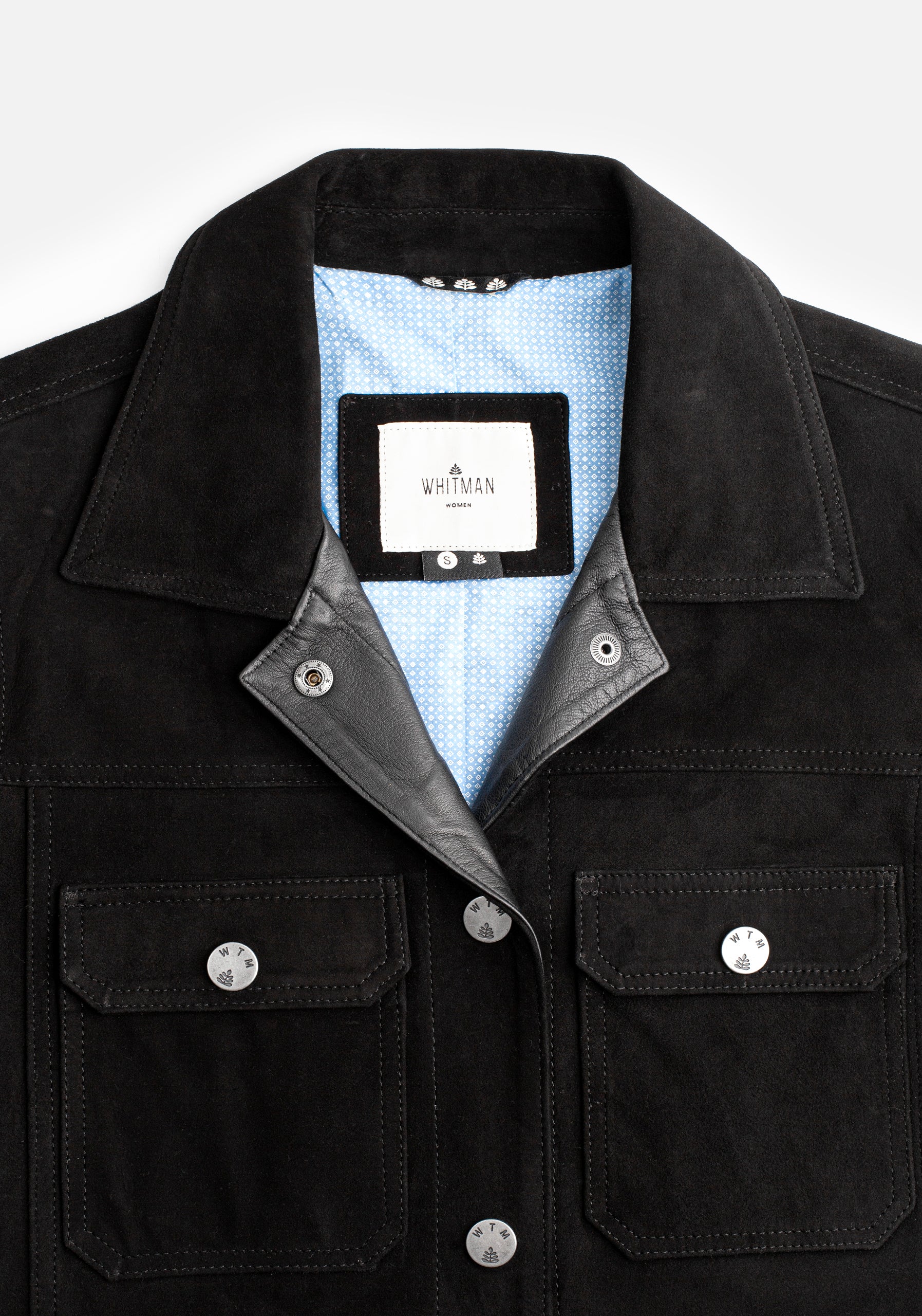 Chamarra Western Gamuza Negro