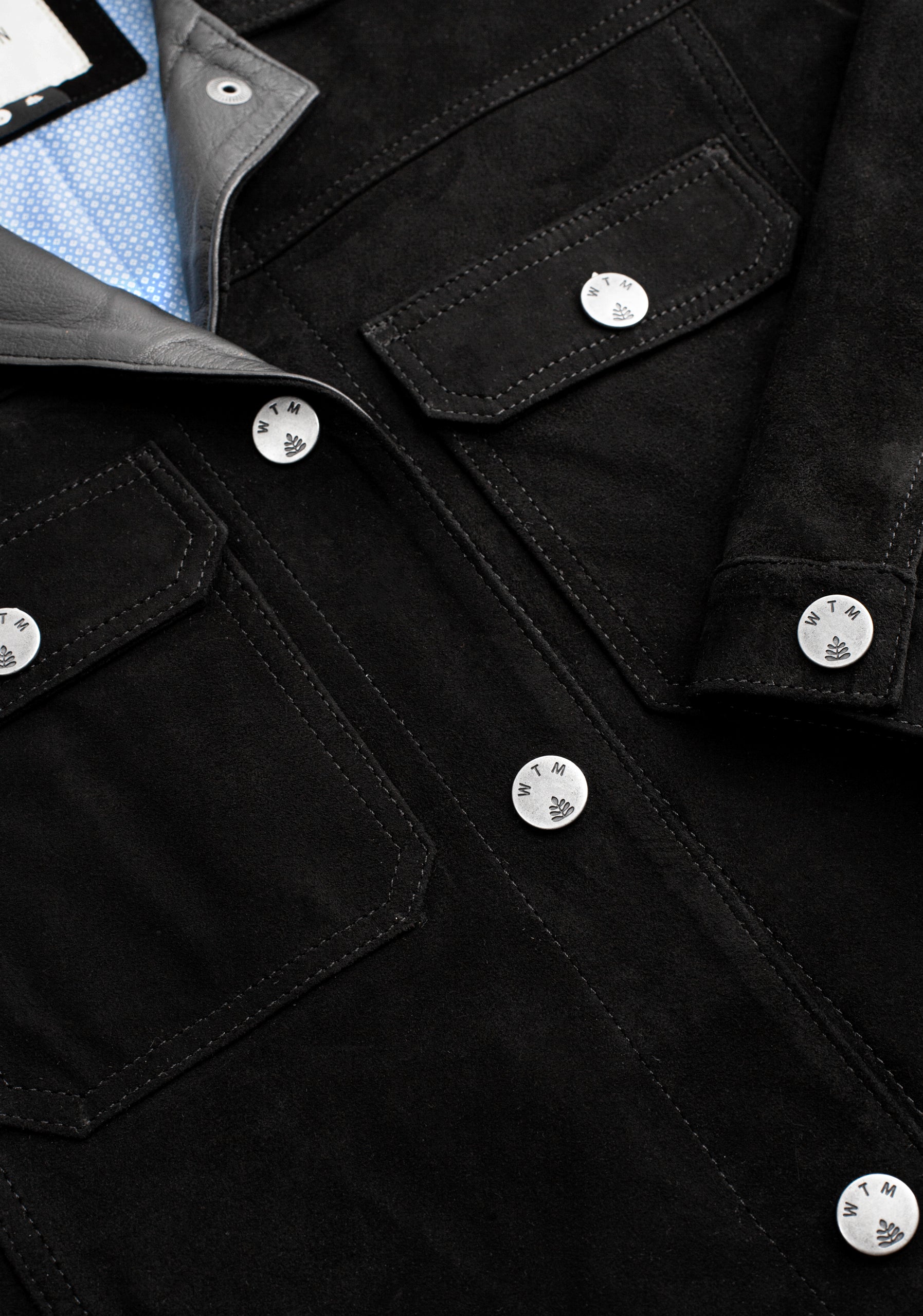 Chamarra Western Gamuza Negro