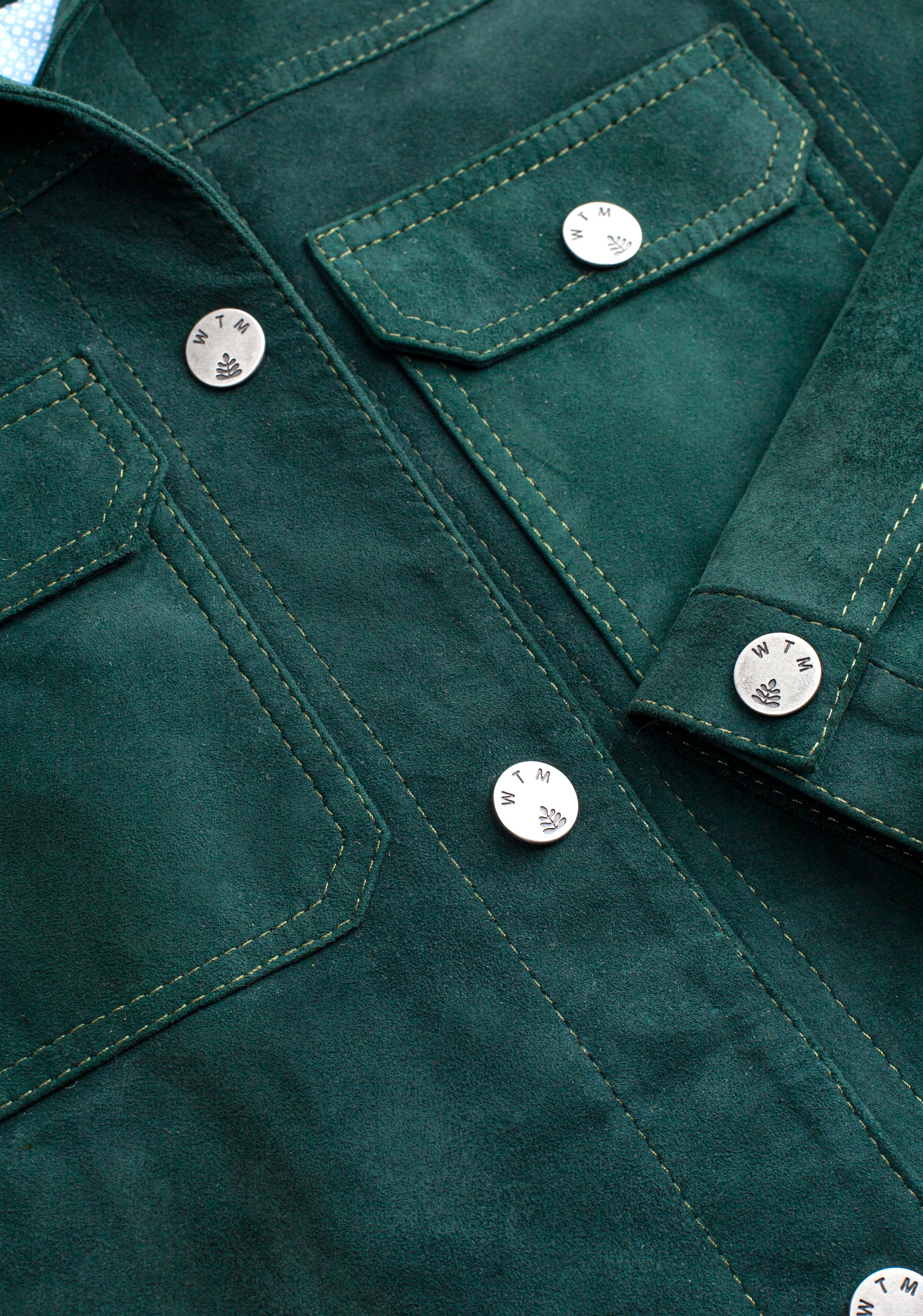 chamarra Western Gamuza Verde Osc