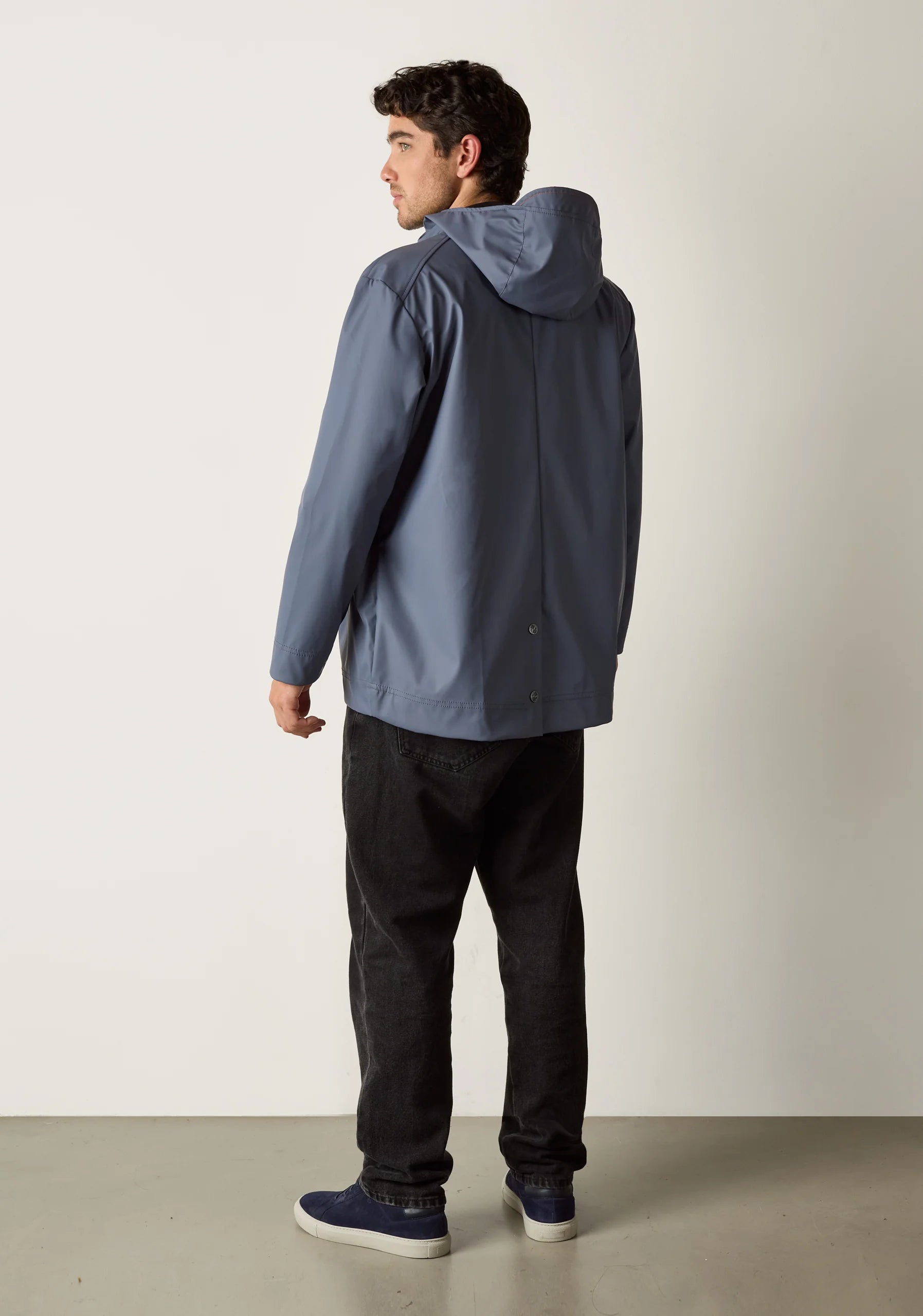 Chamarra H Richmond Unicolor Azul Med