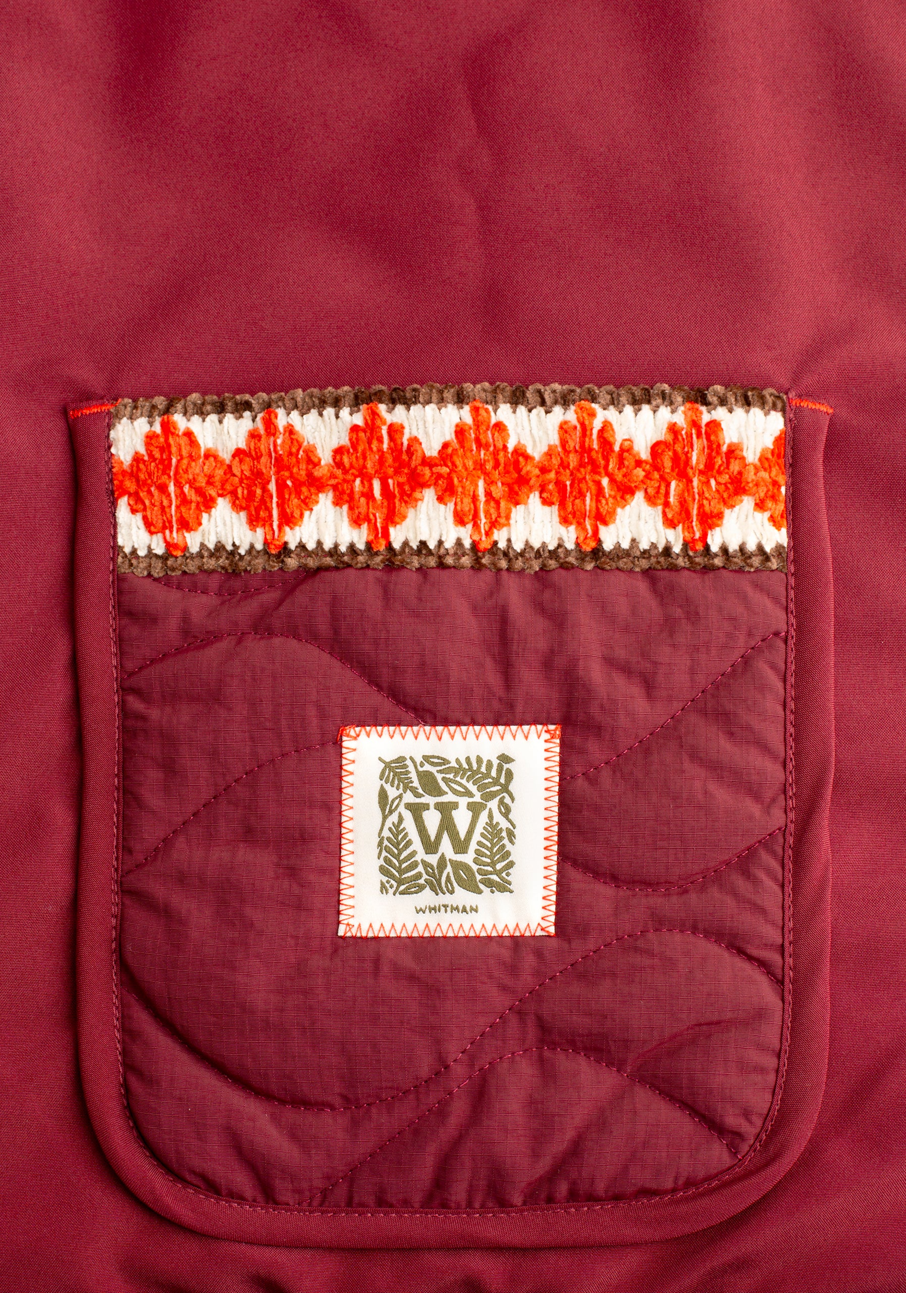 Chamarra M Brooklyn Quilted Vino