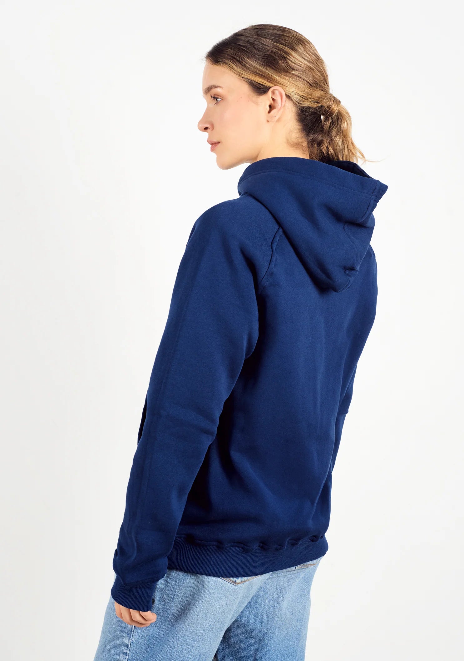 Hoodie Mujer Clasico Azul Oscuro
