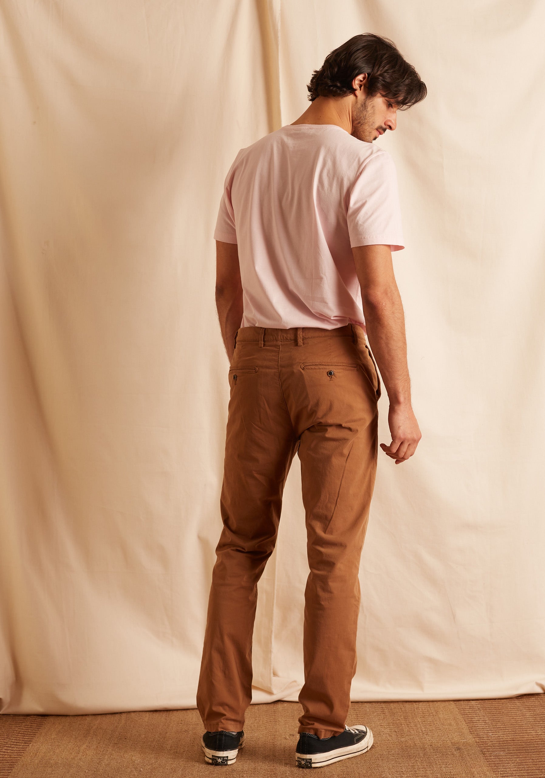Pantalon H Chino Unicolor Ocre