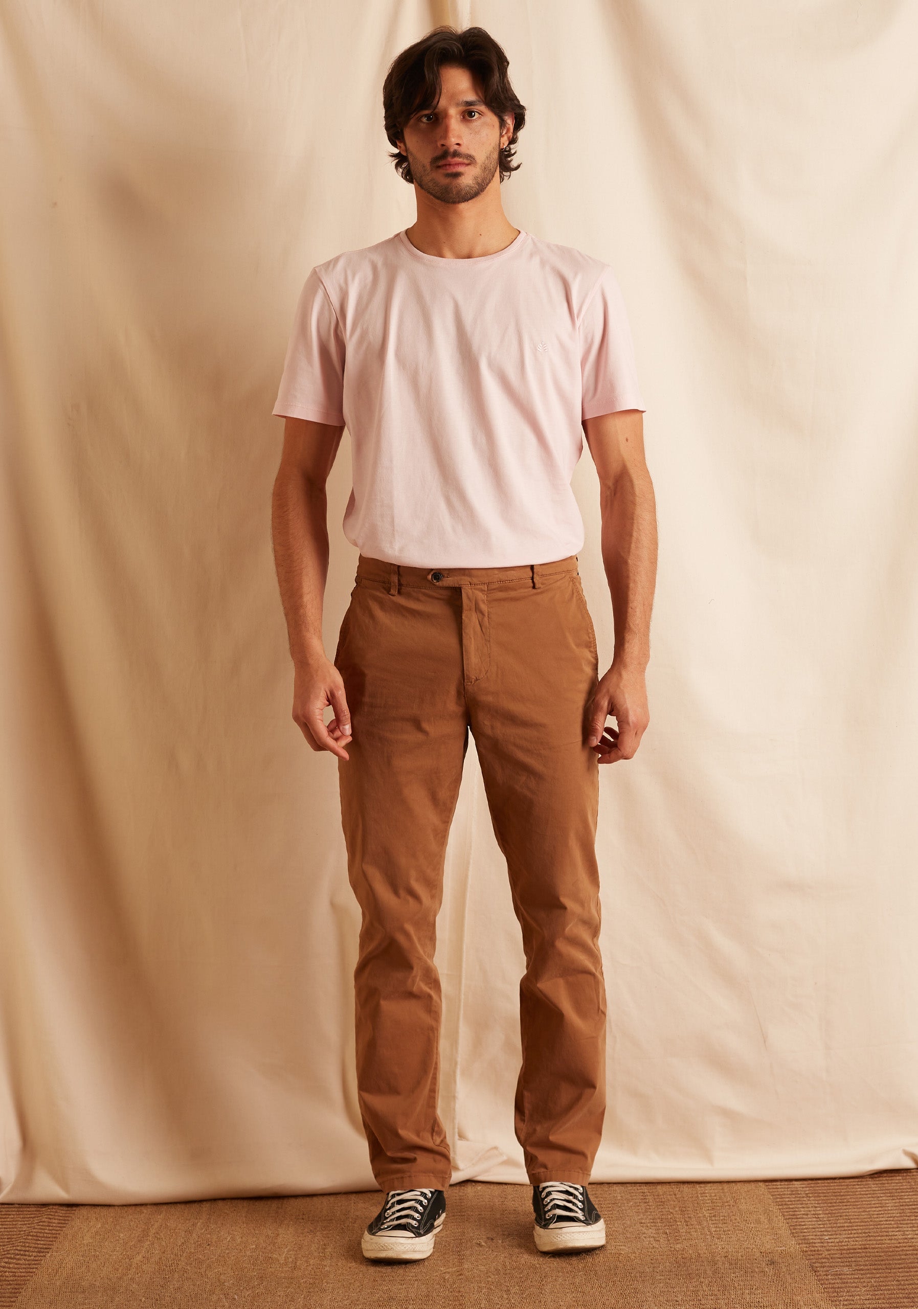 Pantalon H Chino Unicolor Ocre
