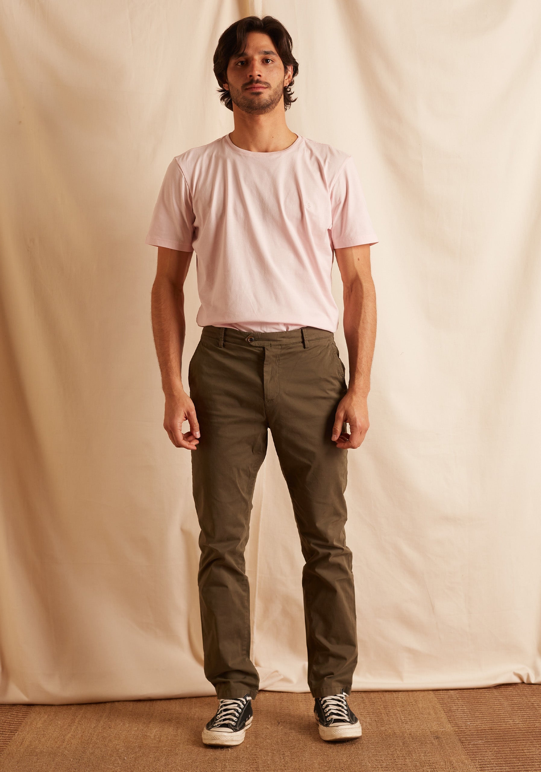 Pantalon H Chino Unicolor Verde Olive