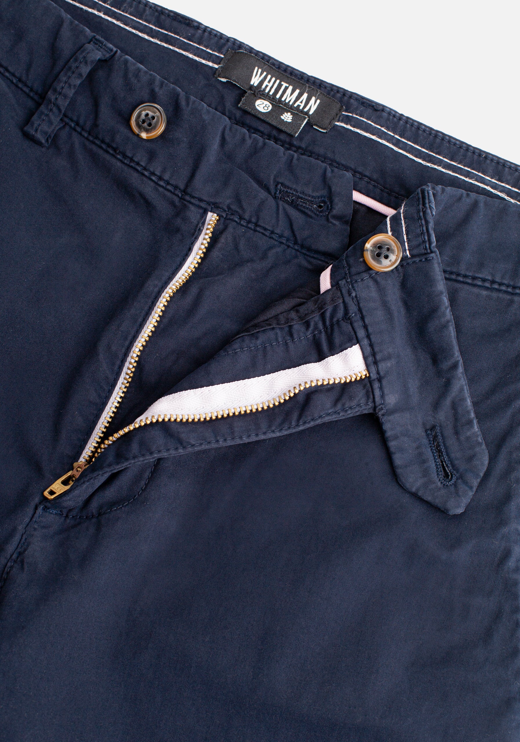Pantalon H Chino Unicolor Azul Oscuro