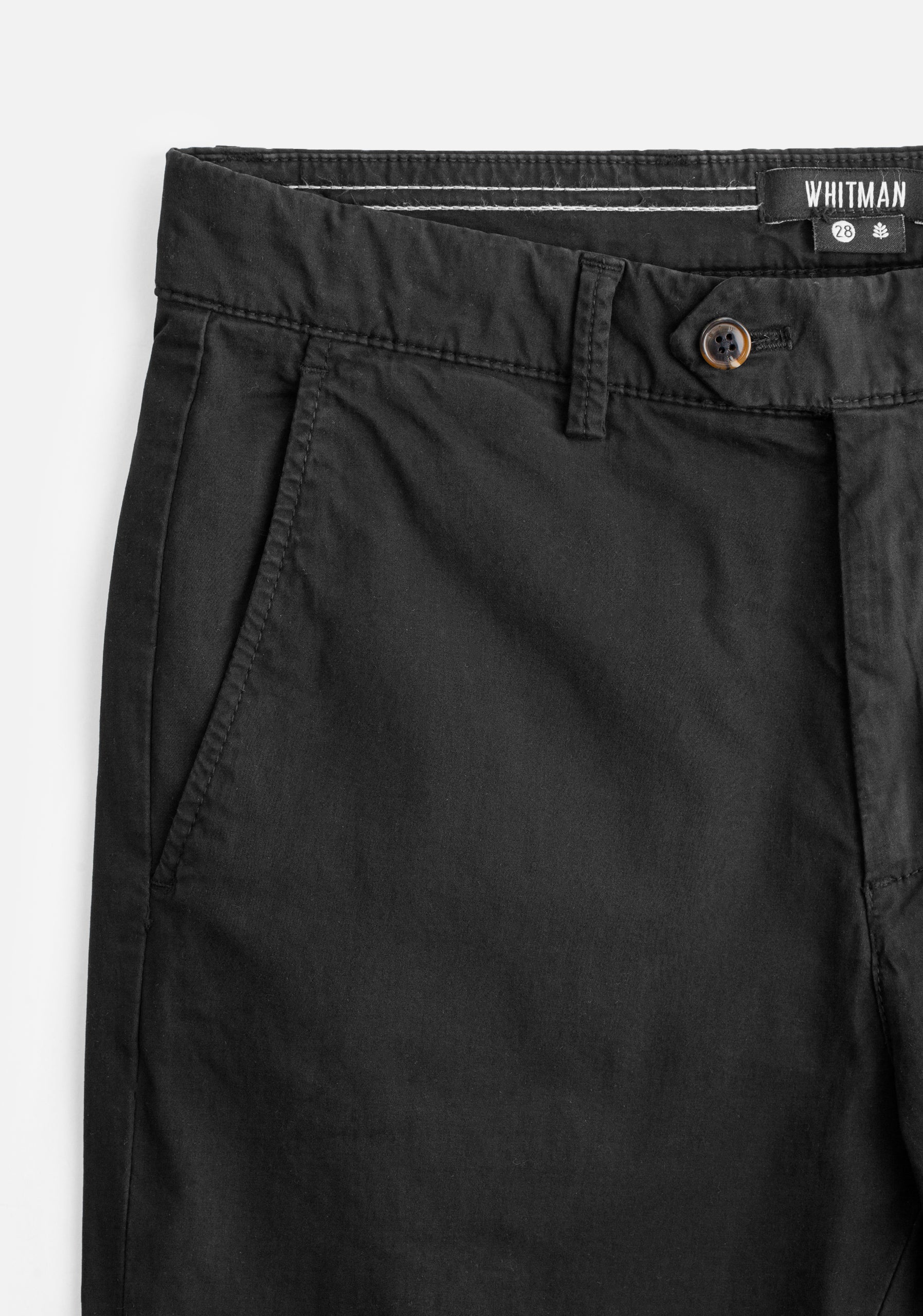 Pantalon H Chino Unicolor Negro