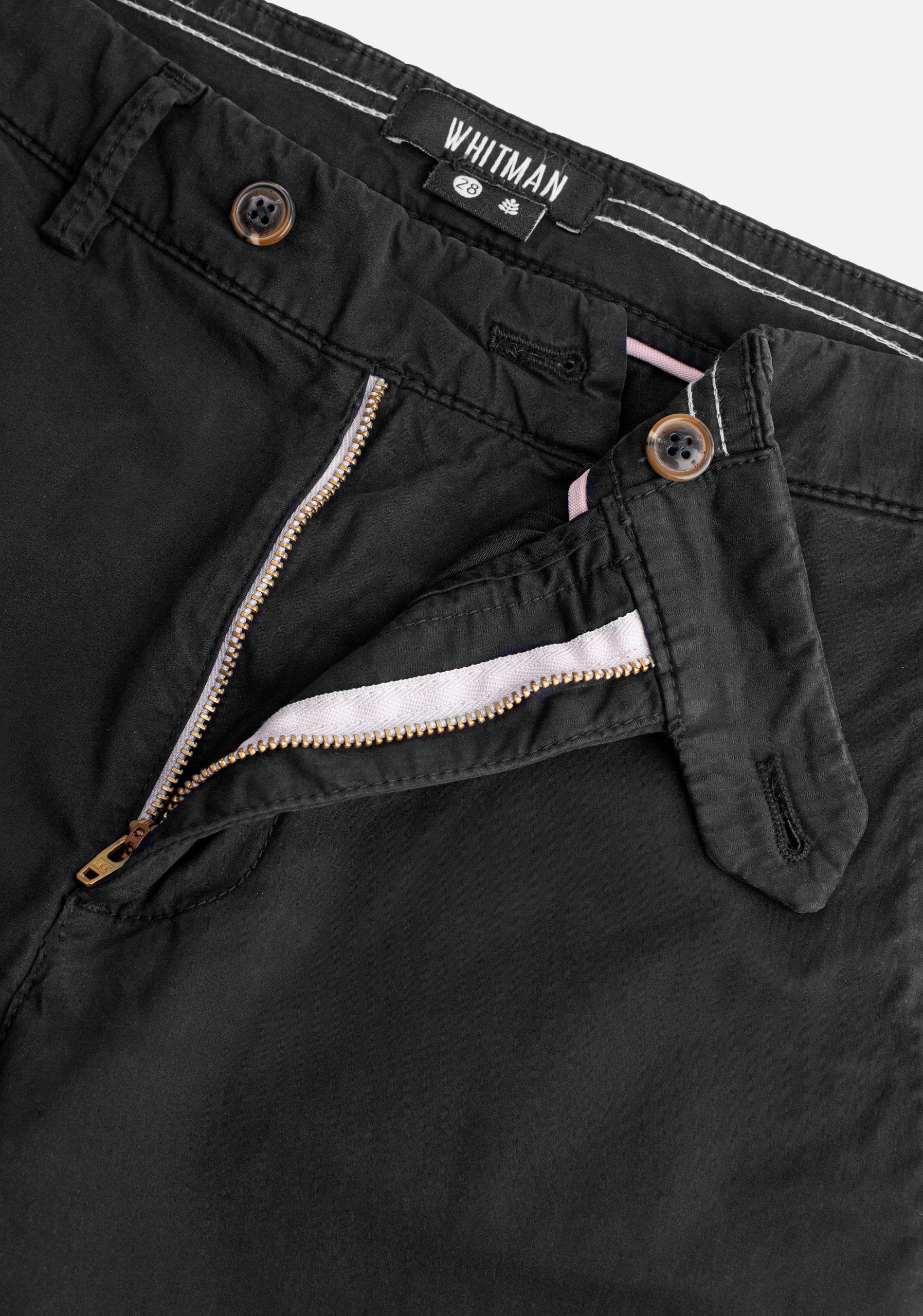Pantalon H Chino Unicolor Negro