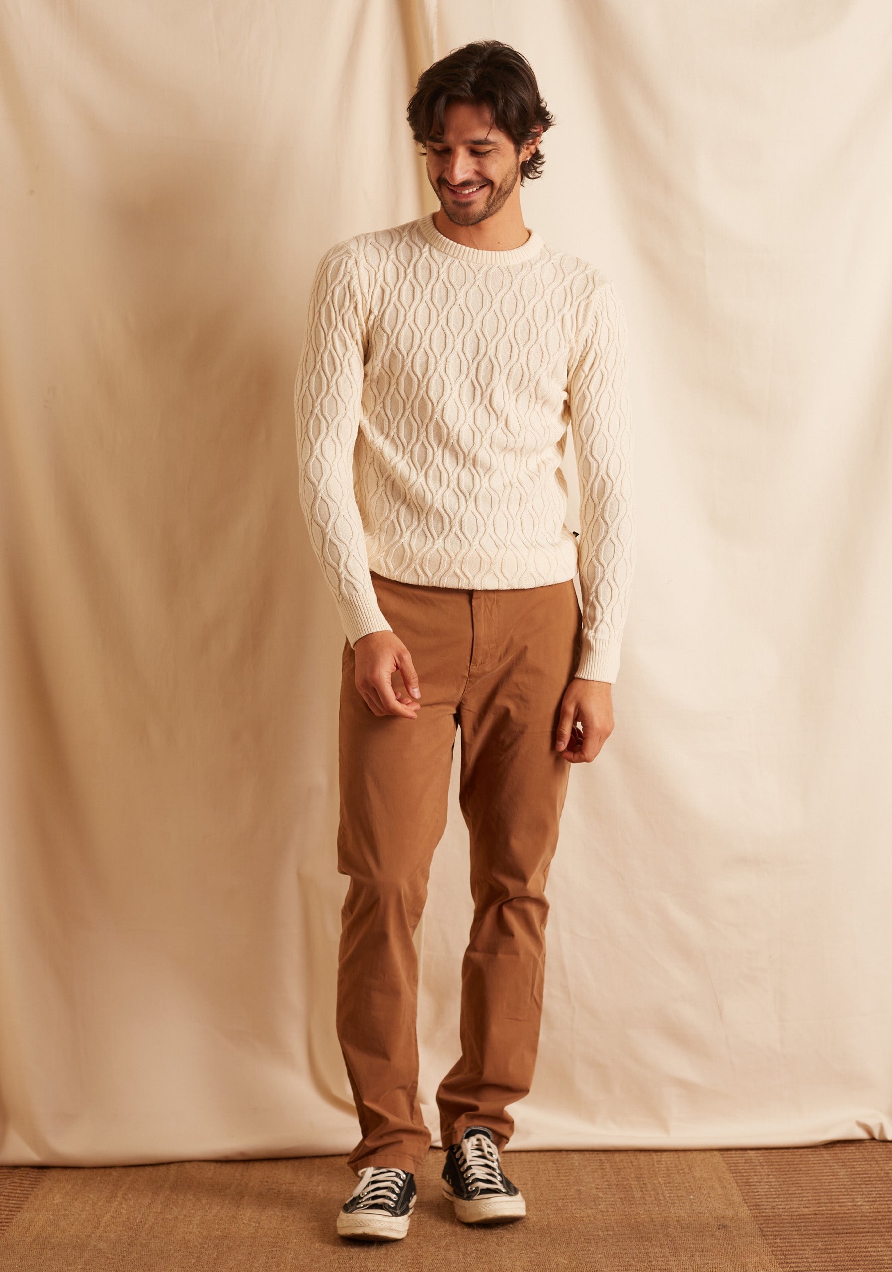 Sweater Rombos Marfil