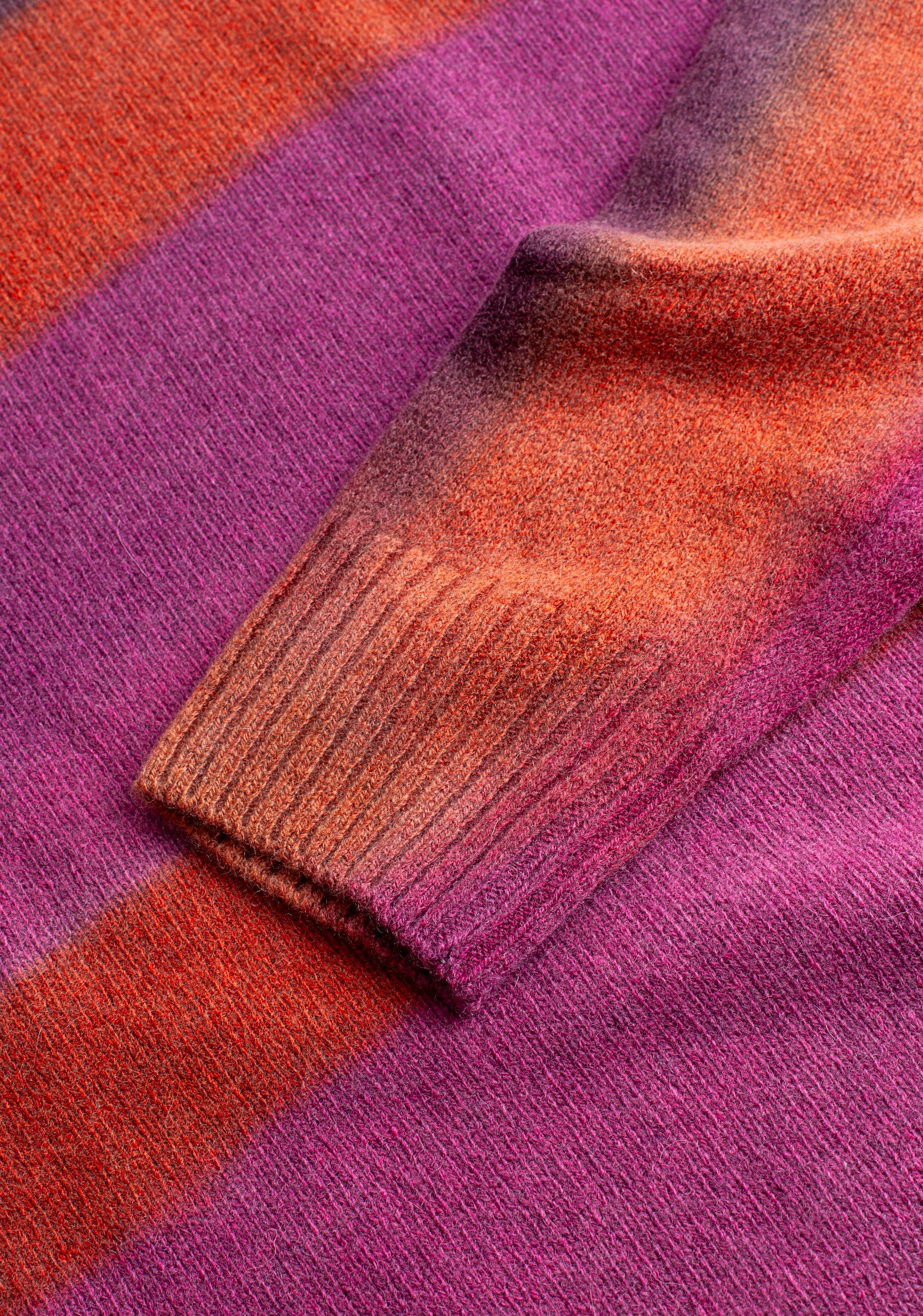 Sweater Knit Kane Crd Fucsia - Naranja