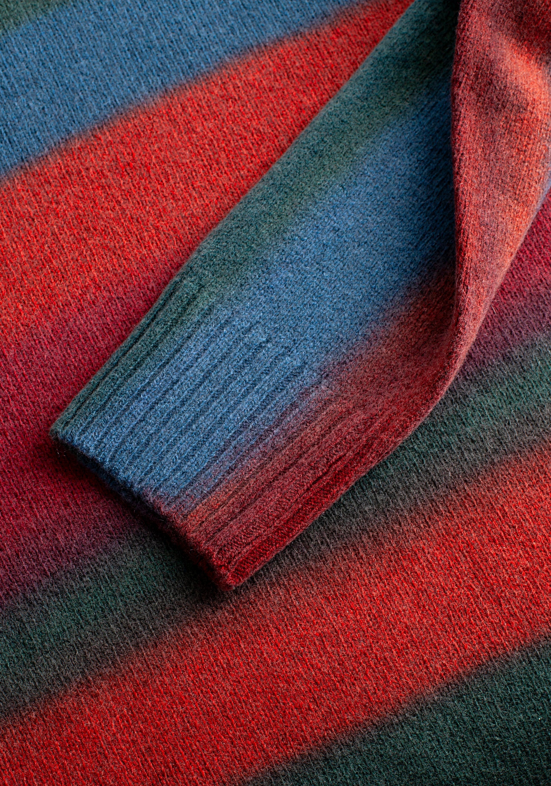 Sweater Knit Kane Crd Verde - Naranja