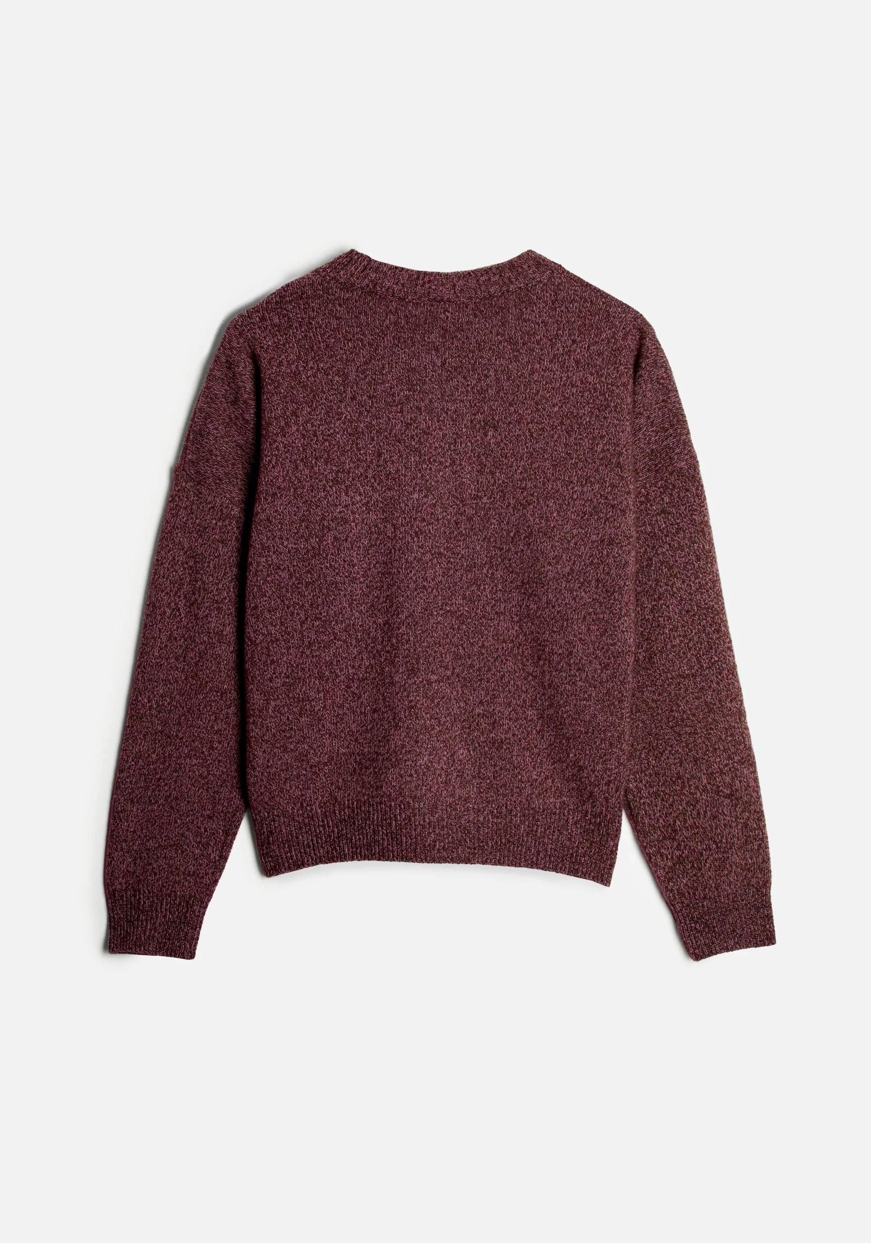 Sweater Knit Violet CRD Marfil - Vino Tinto