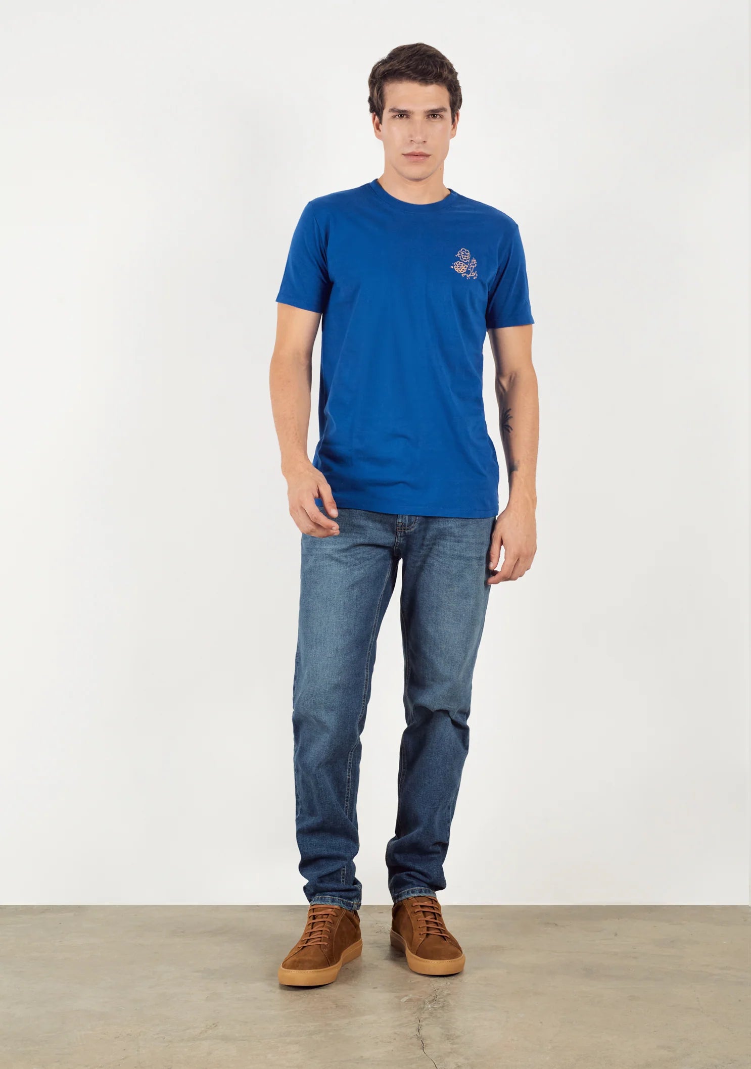 Playera Nathan Azul Medio