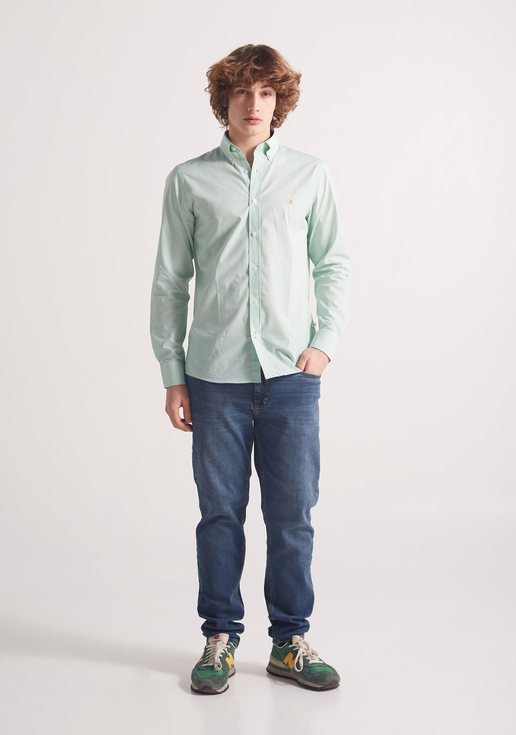 Camisa Whitman Cuadros Peq. Verde - Blanco Cbd