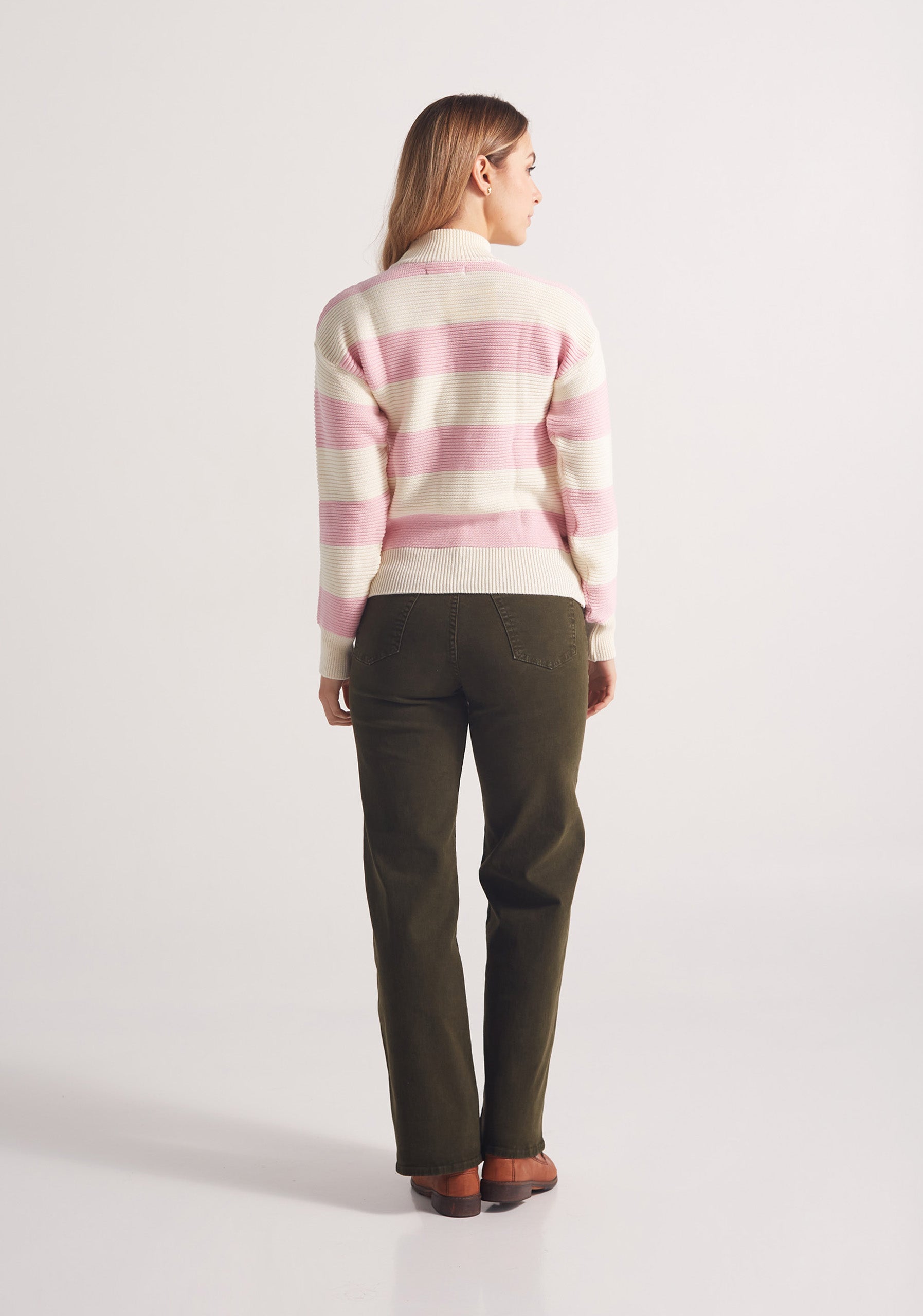 Sweater Pensilvania Hueso / Rosado