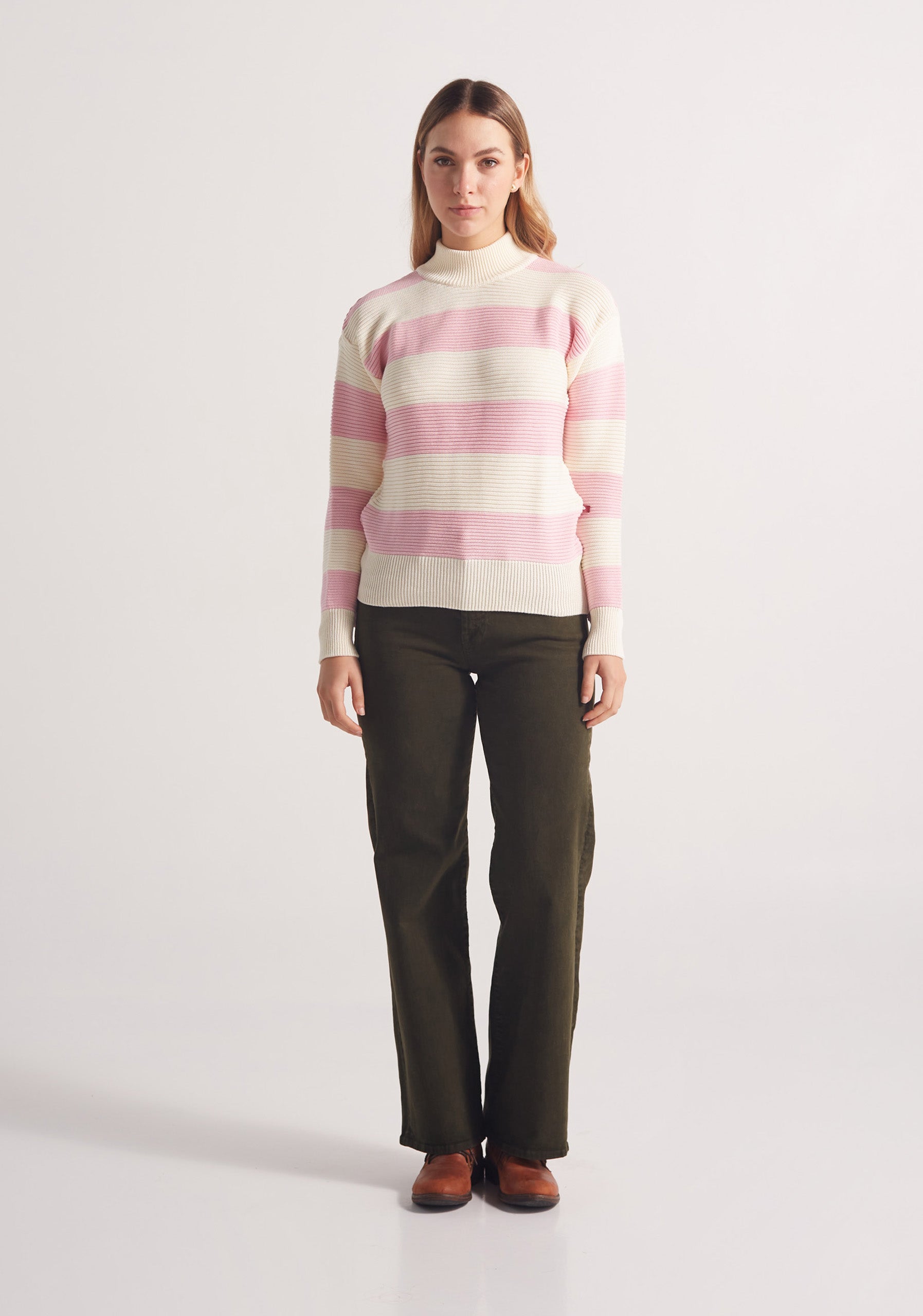 Sweater Pensilvania Hueso / Rosado