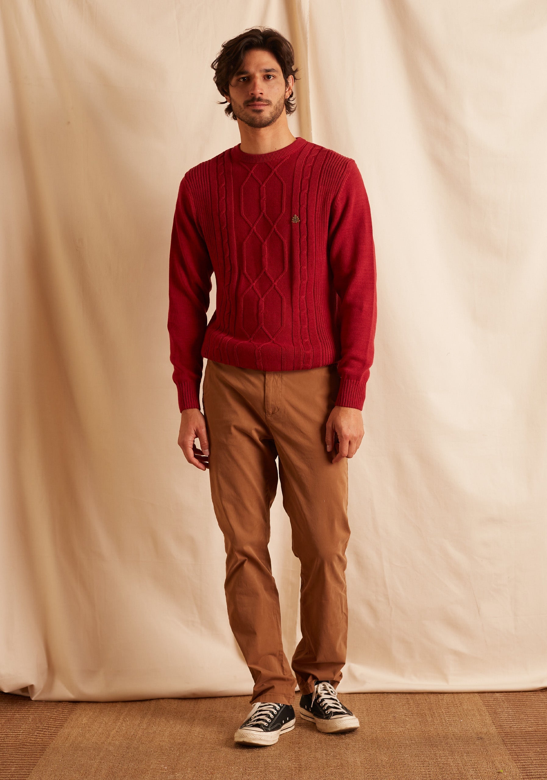 Sweater Aran Vino