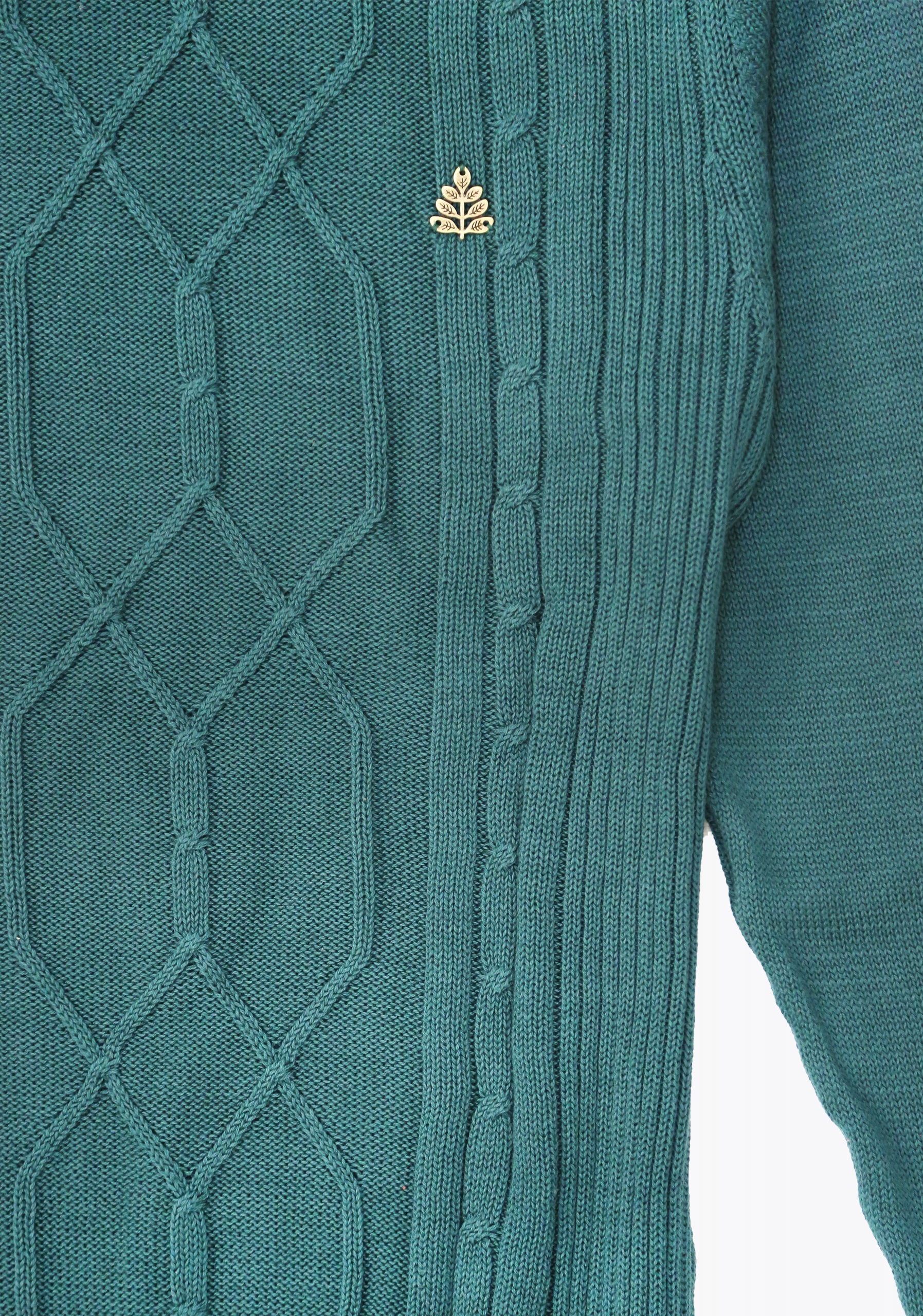 Sweter Aran Verde