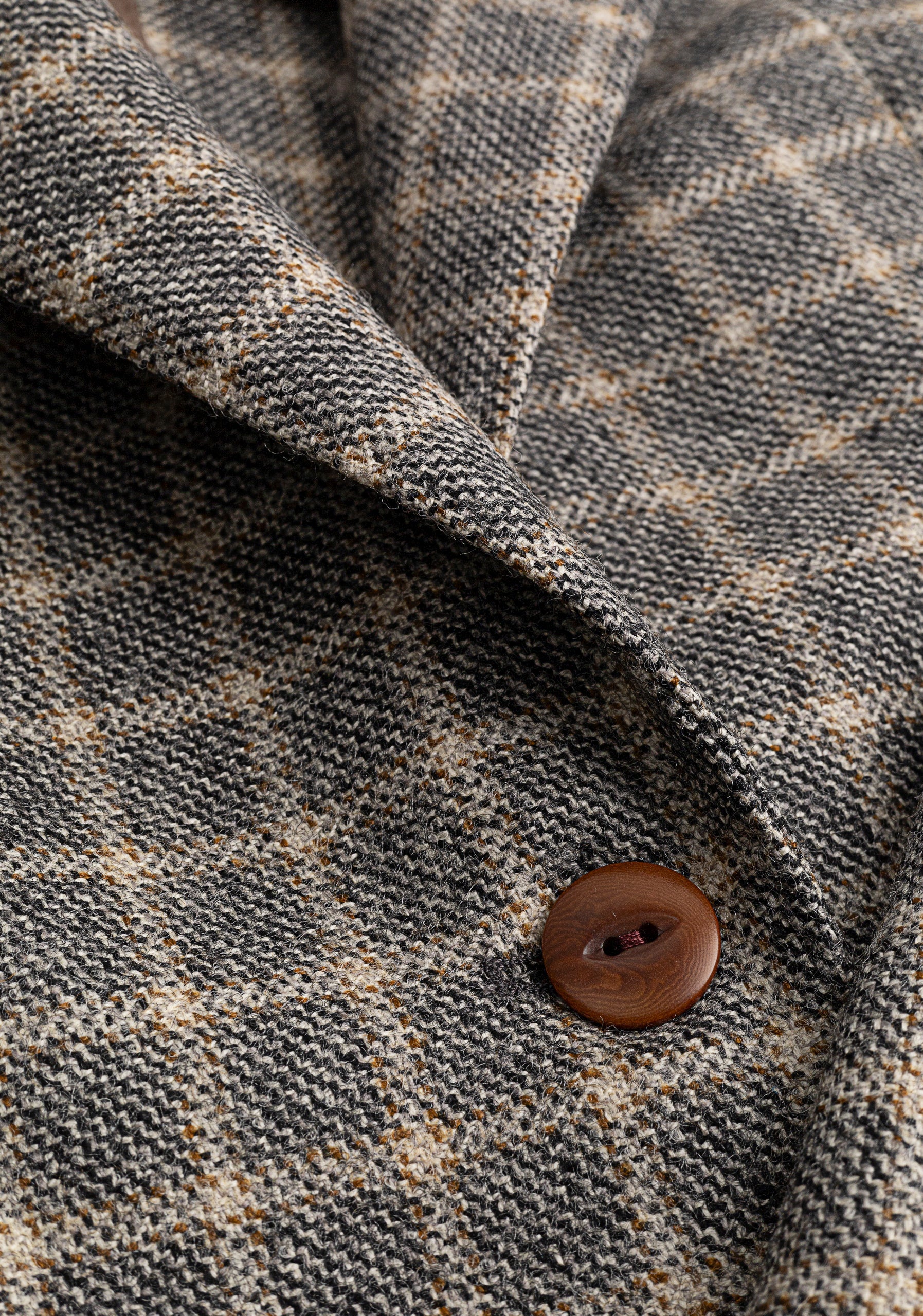 Saco Agatha Gris Beige Cuadros