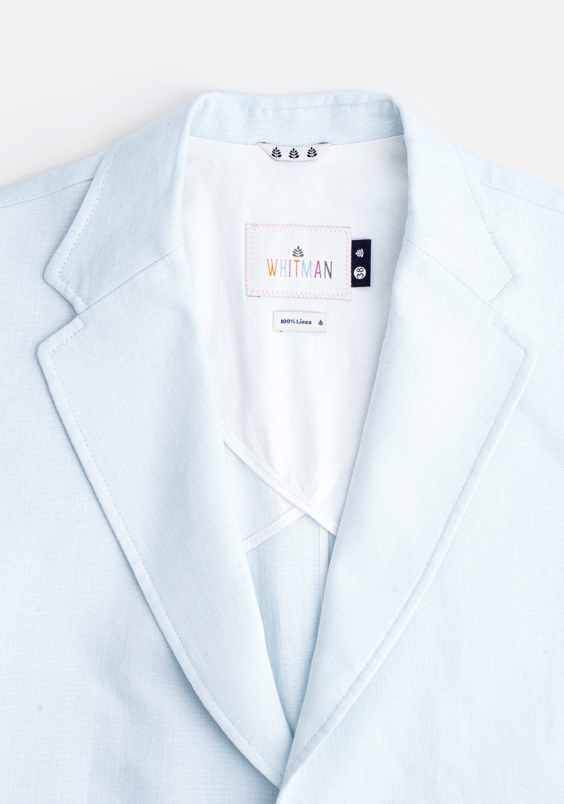 Saco Lino Azul Celeste
