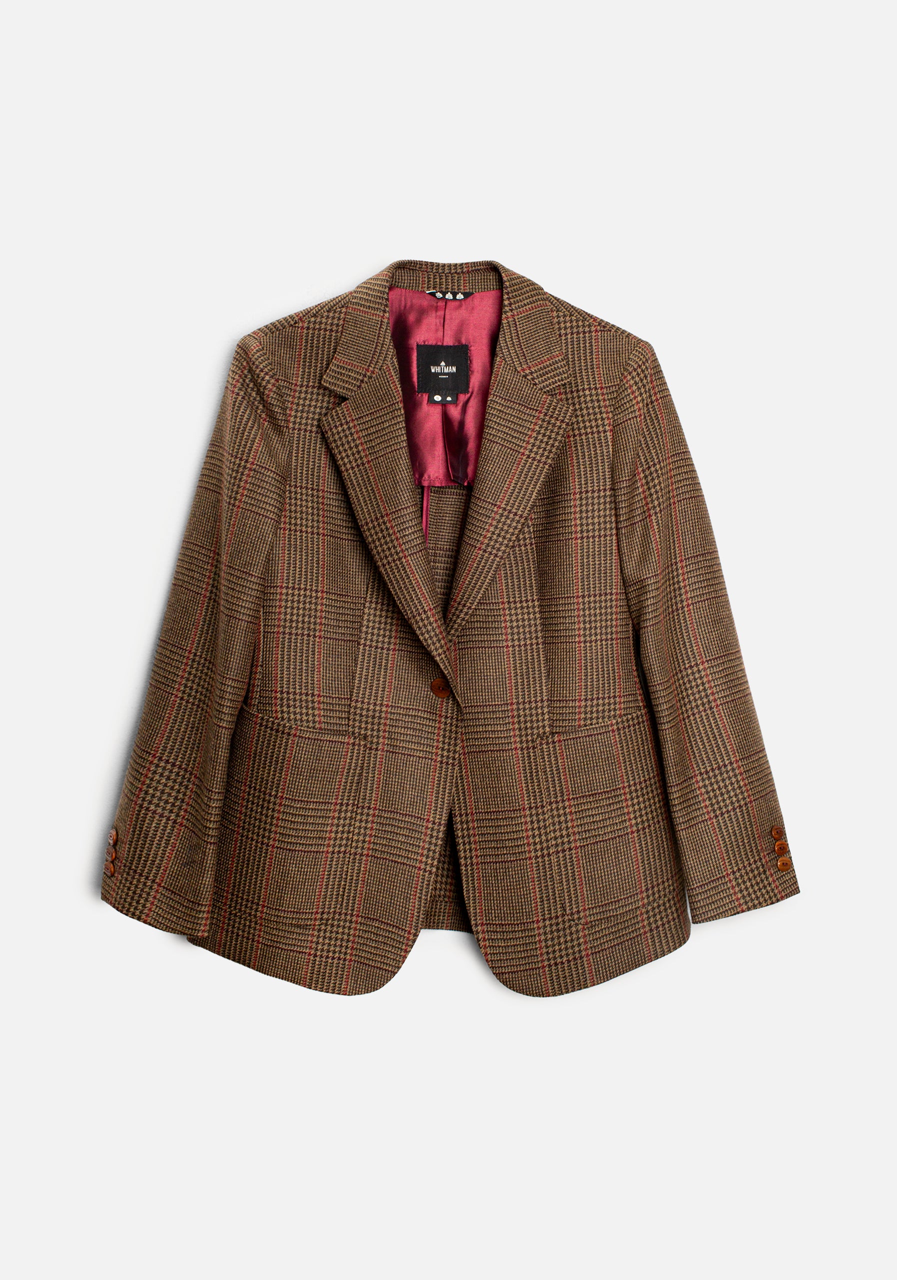 Saco M Agatha Lana Principe de Gales Camel