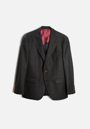 Saco Poet Lana Desest Gris Osc Jaspe