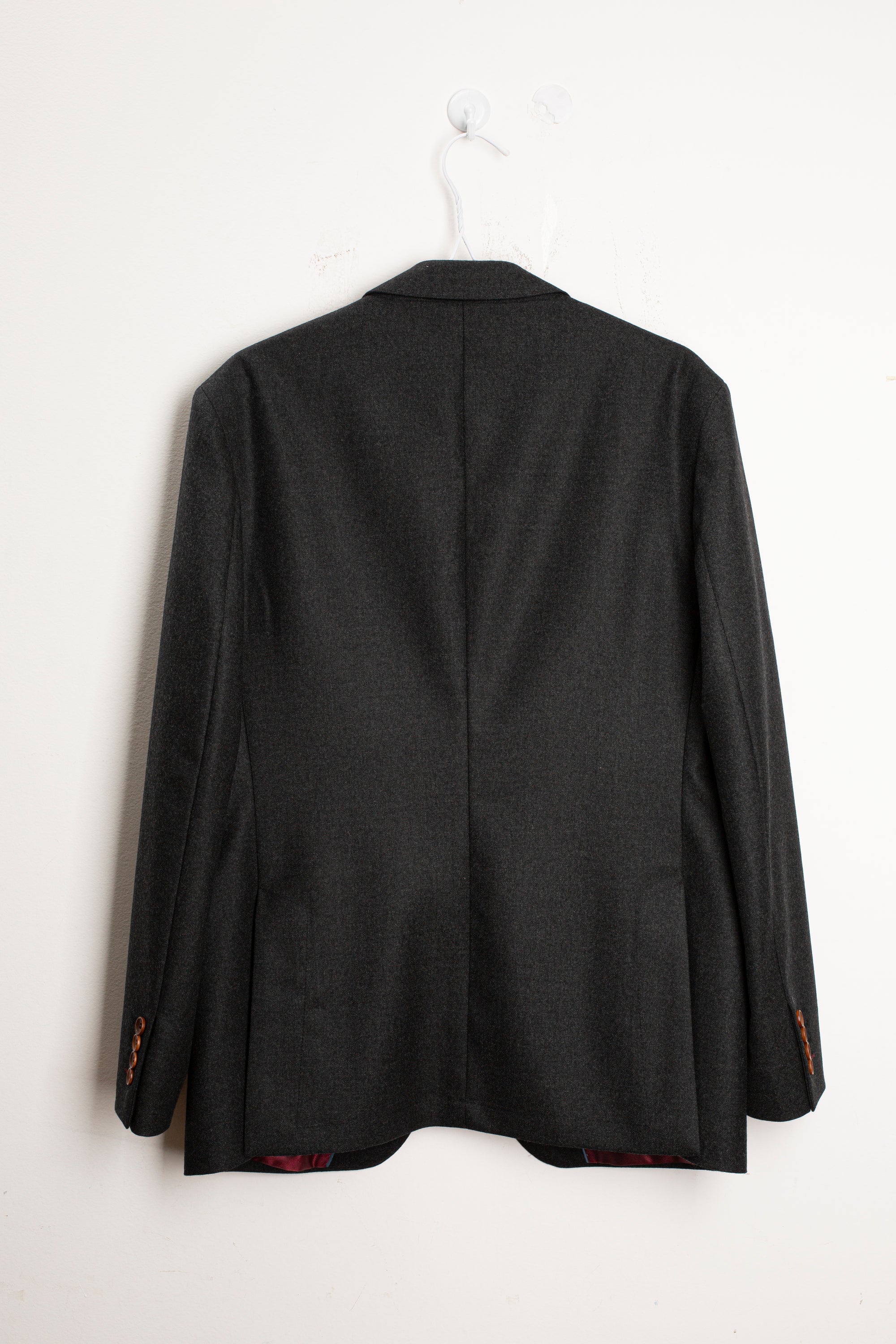 Saco Poet Lana Desest Gris Osc Jaspe