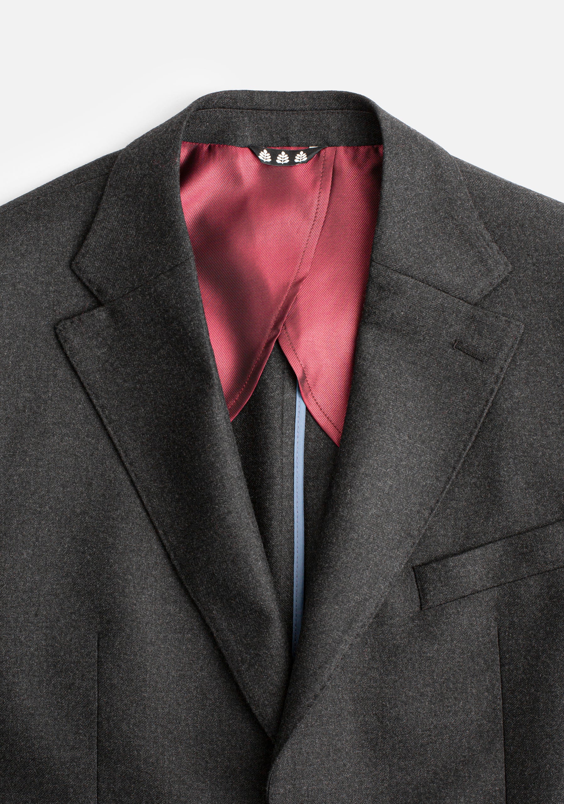 Saco Poet Lana Desest Gris Osc Jaspe