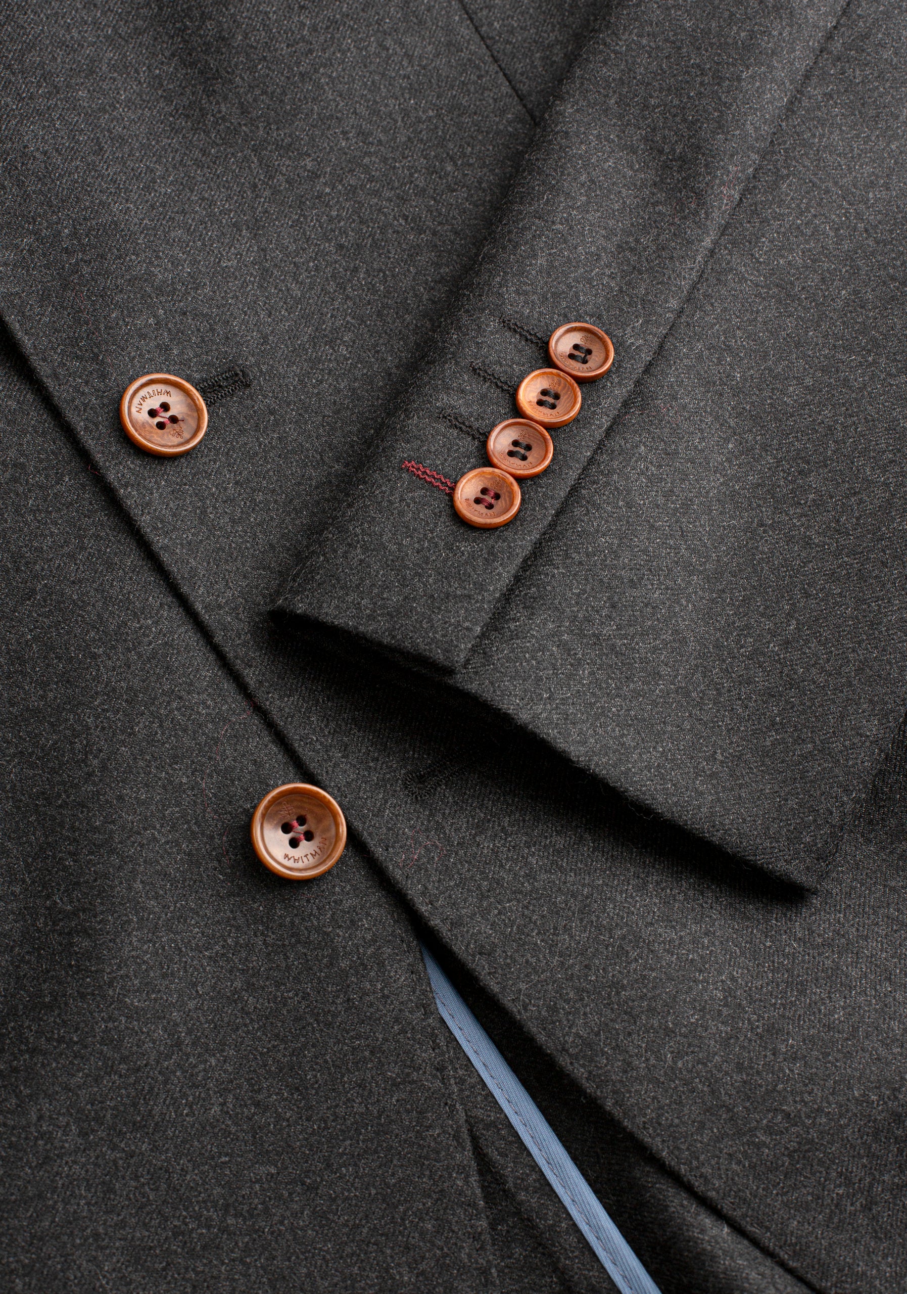 Saco Poet Lana Desest Gris Osc Jaspe