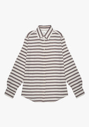 Blusa Arezzo Italiana Marfil Líneas