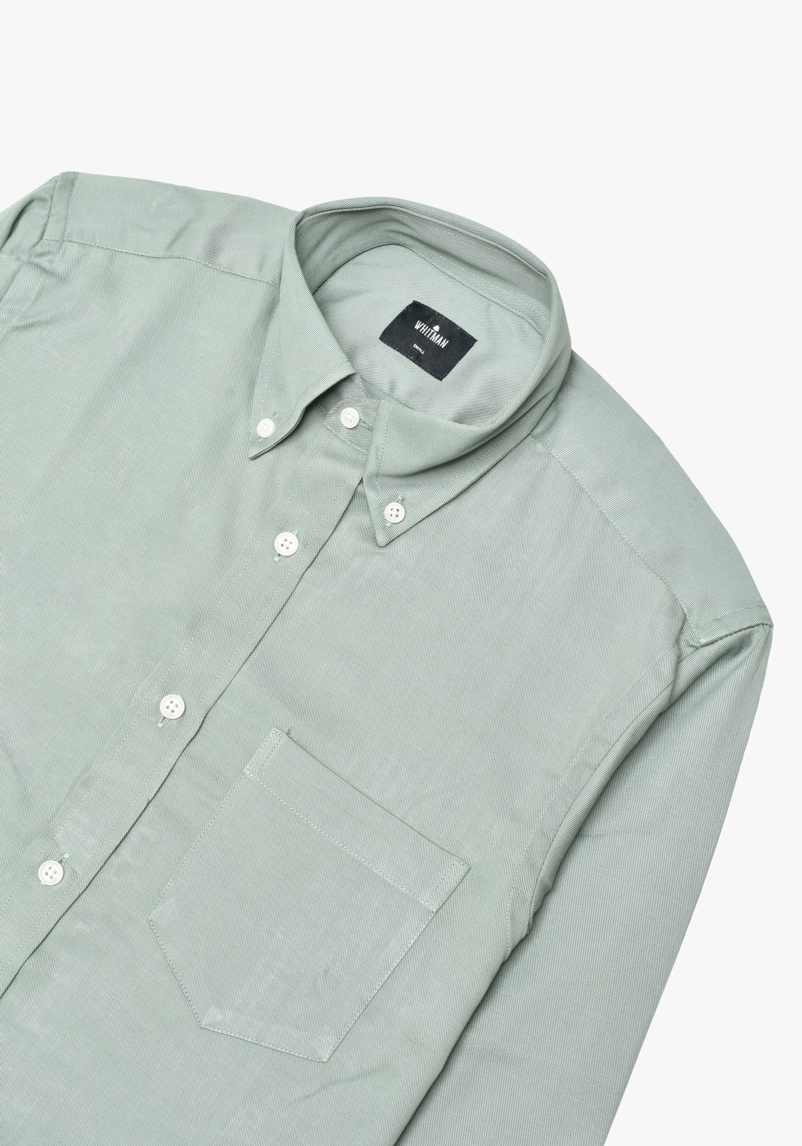 Camisa Bolsillo Verde Menta