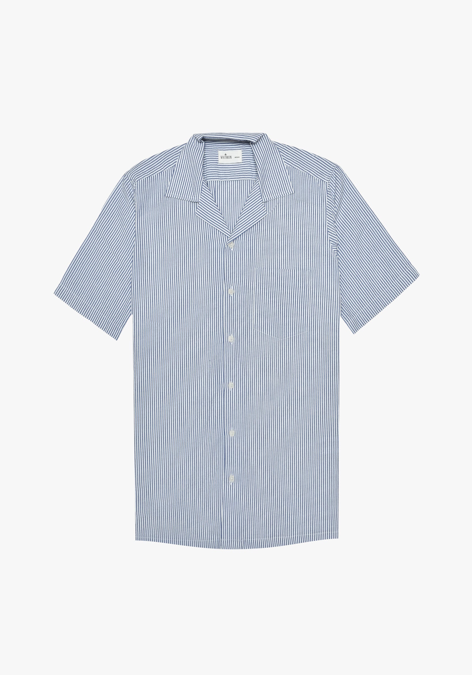 Camisa Cubana Paros Azul Medio