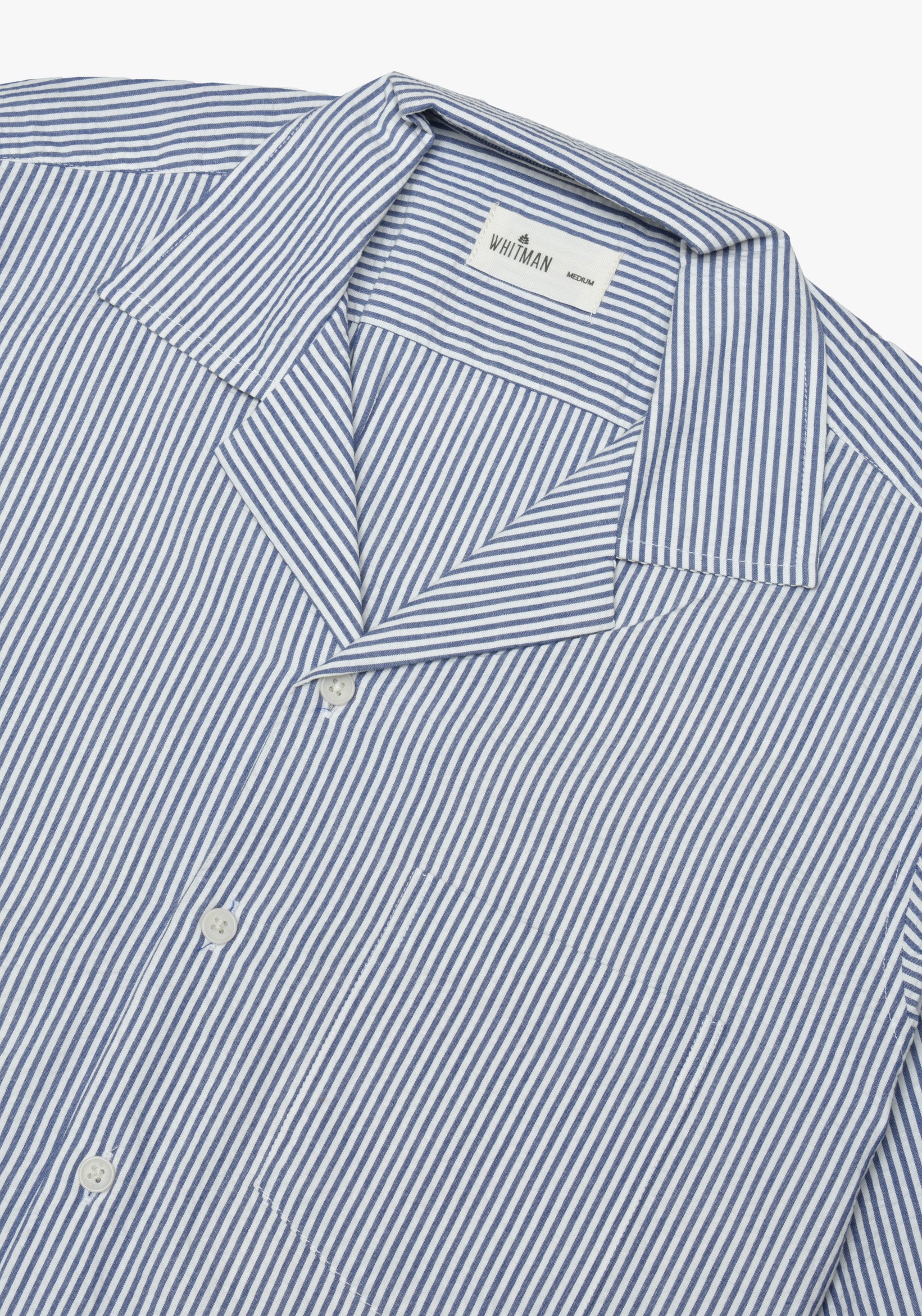 Camisa Cubana Paros Azul Medio