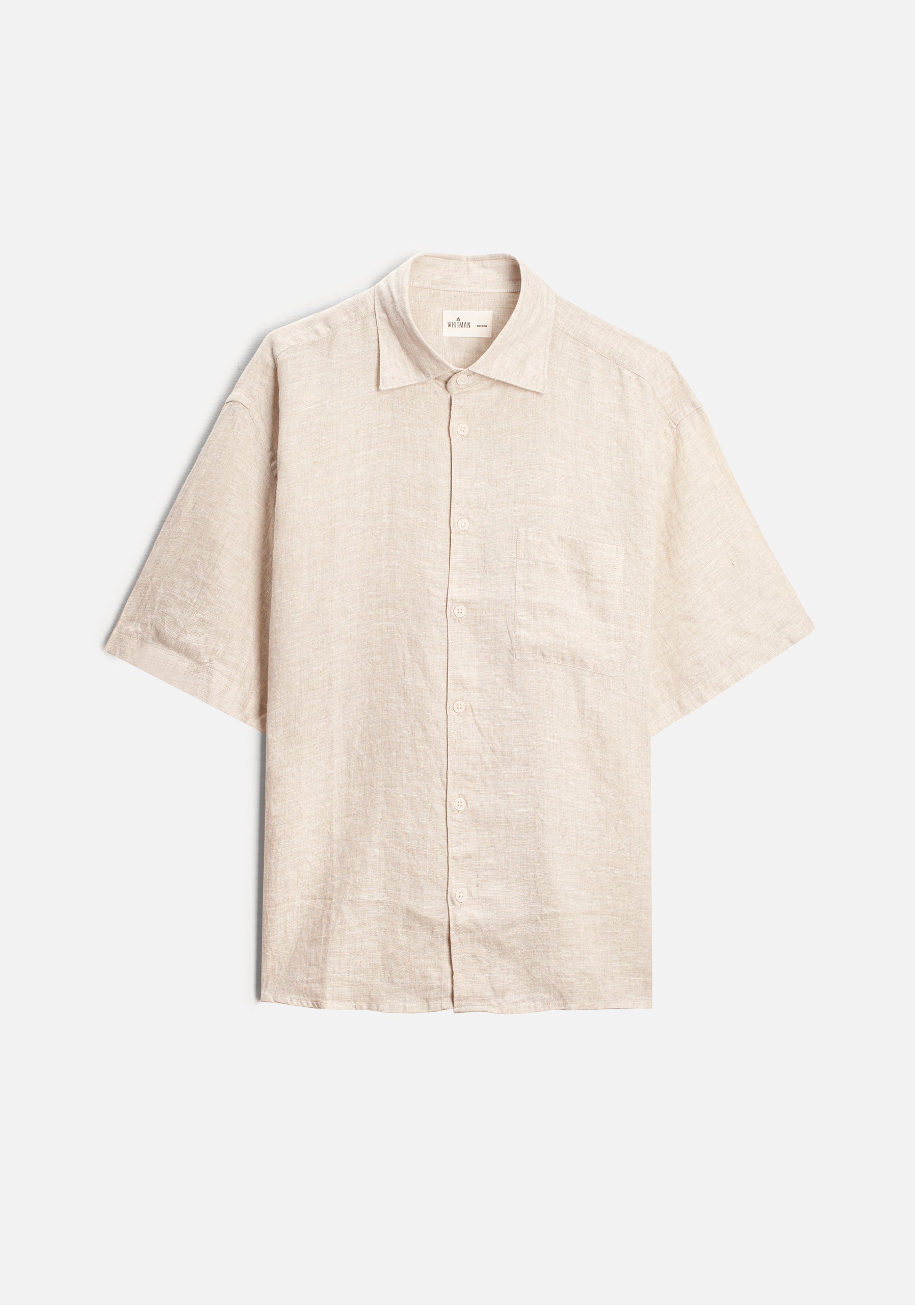 Camisa H Boxy Lino Avena