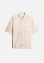 Camisa H Boxy Lino Avena